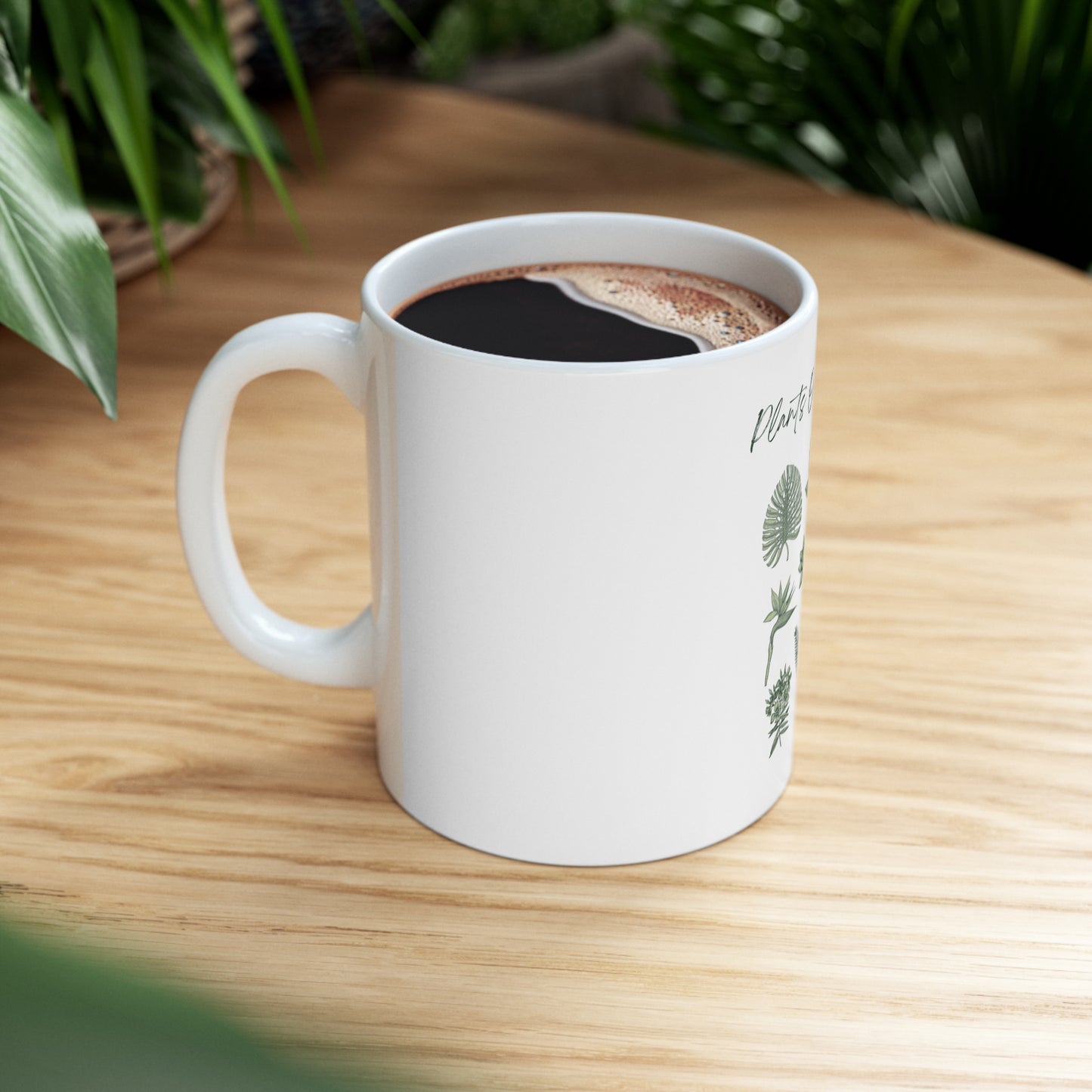 Plants Over People Ceramic Mug