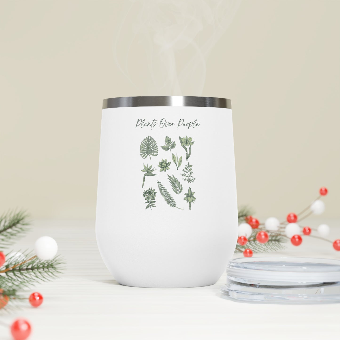 Plants Over People Insulated Wine Tumbler