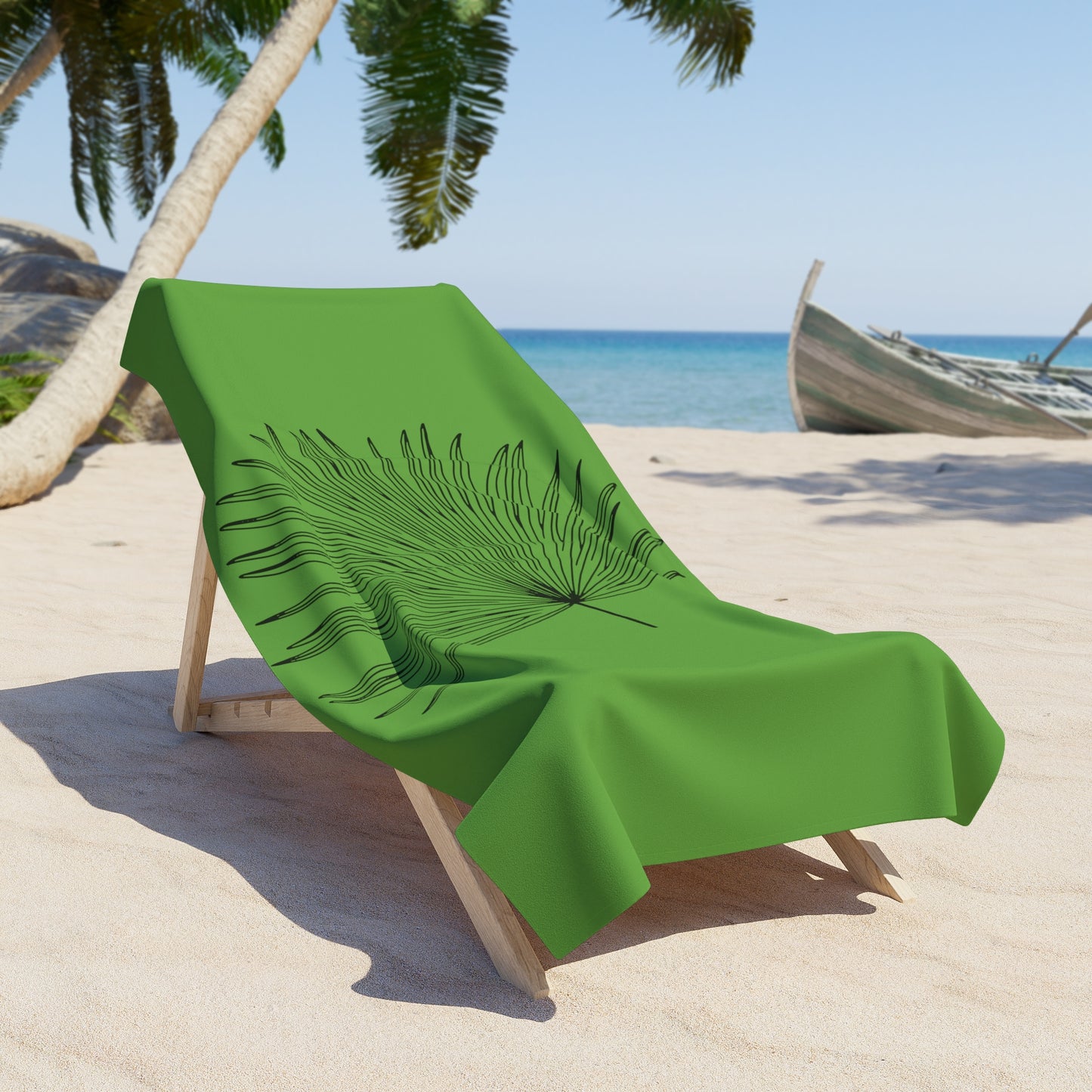 Palm Leaf Beach Towel
