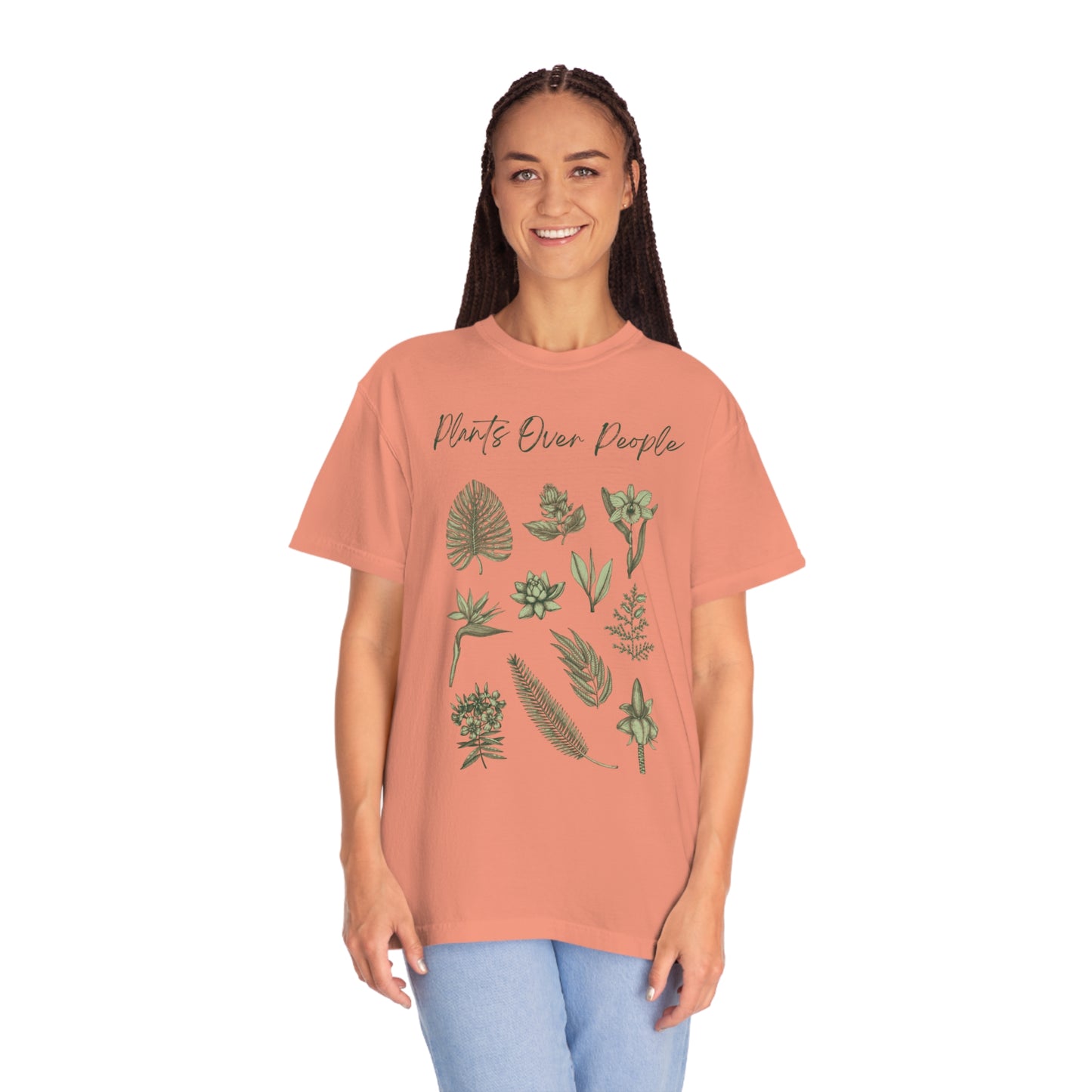 Plants Over People Unisex Garment-Dyed T-shirt