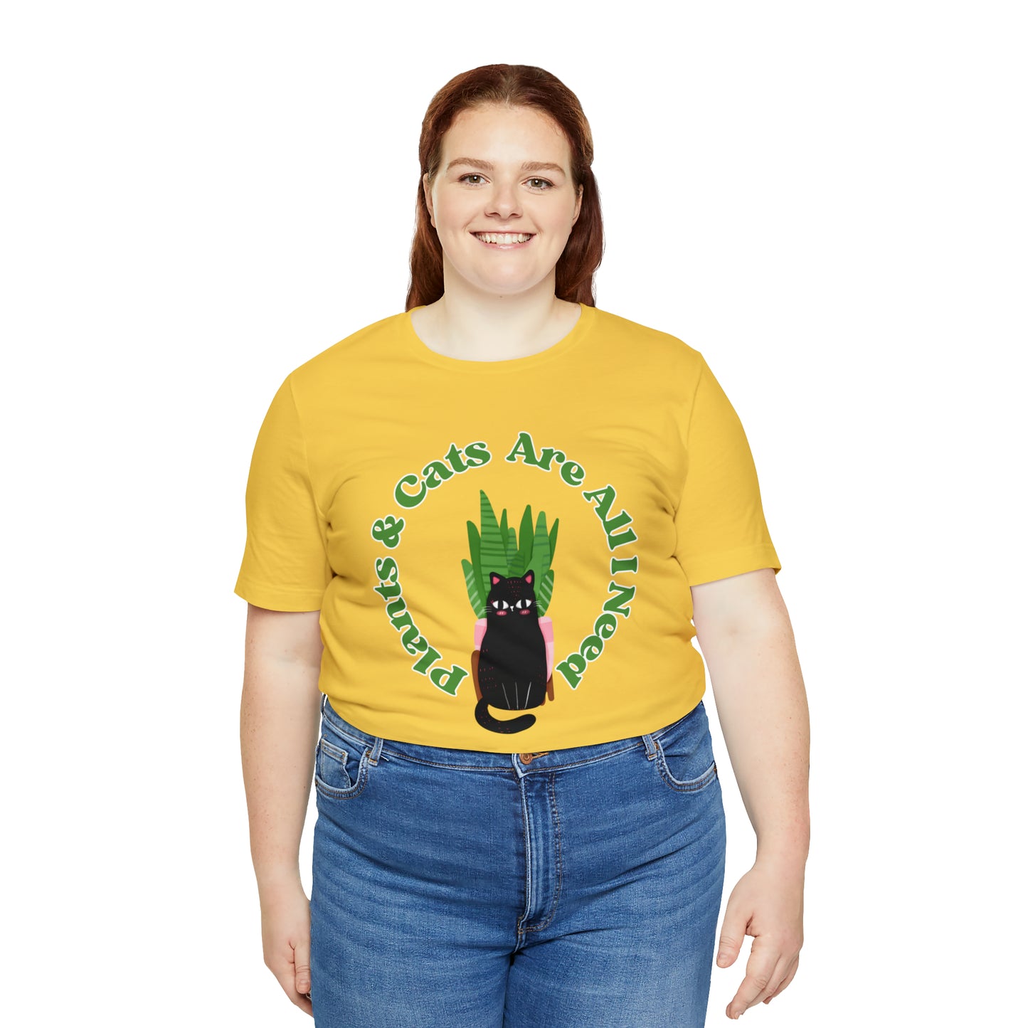 Plants & Cats Are All I Need Unisex Jersey Tee