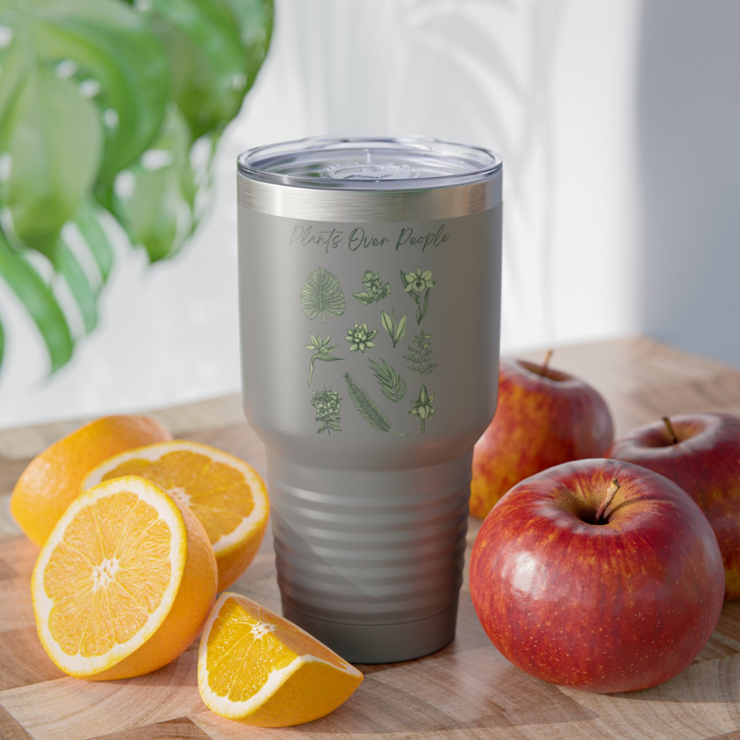 Plants Over People Ringneck Tumbler, 30oz