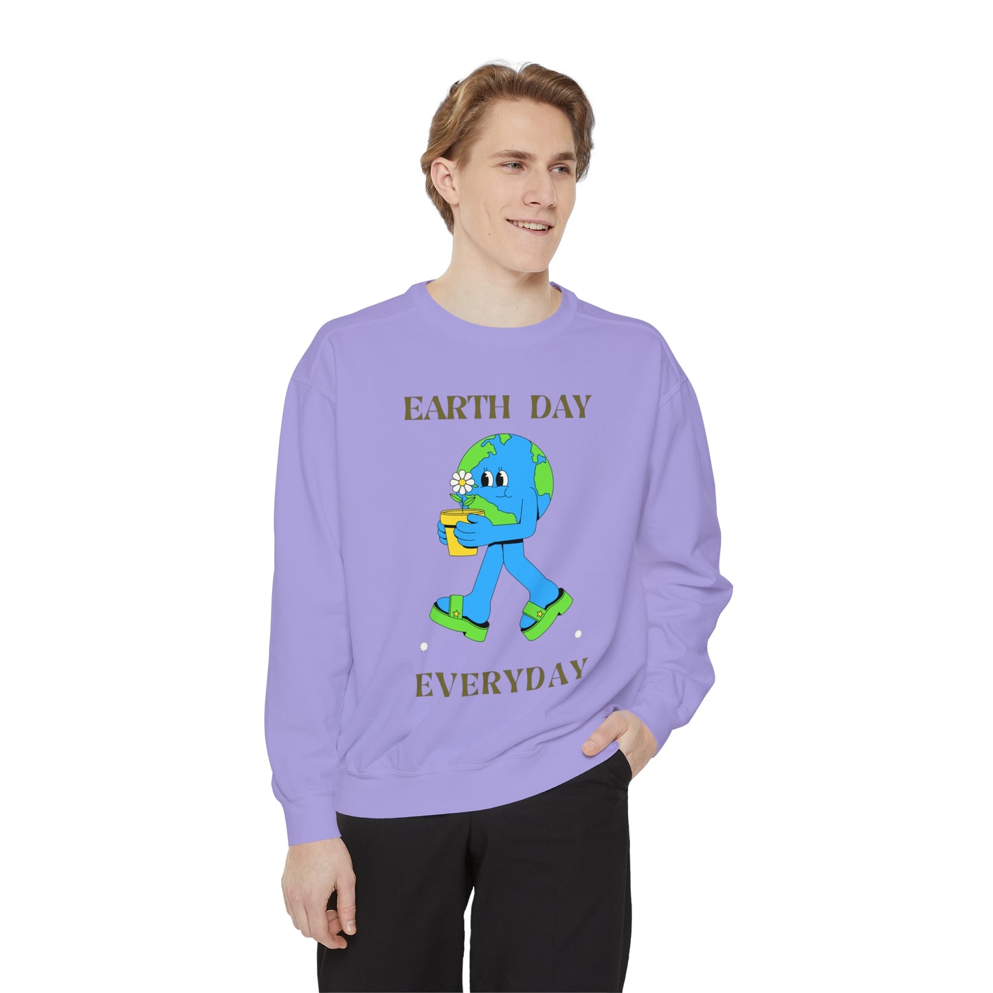 Earth Day Everyday Unisex Garment-Dyed Sweatshirt