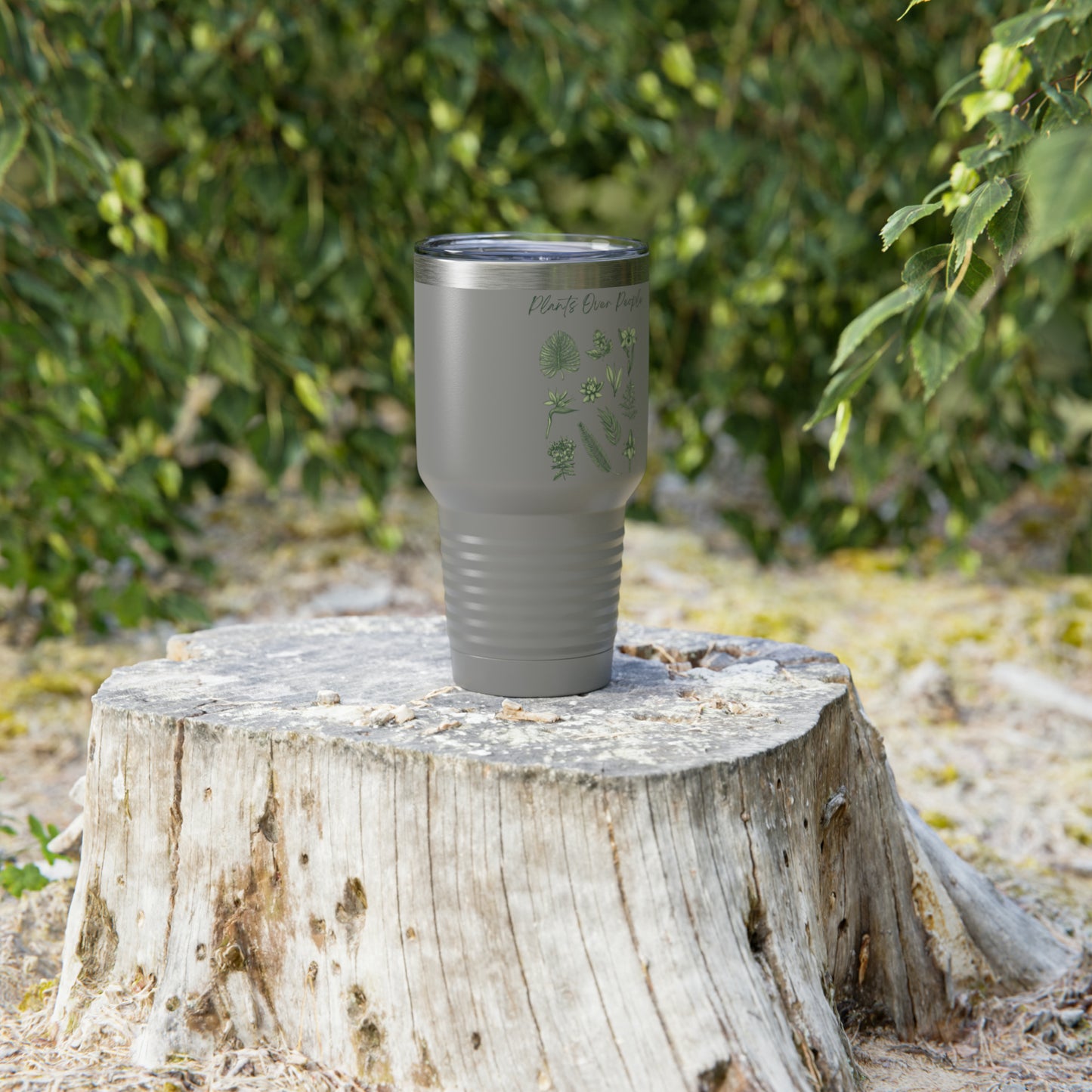 Plants Over People Ringneck Tumbler, 30oz
