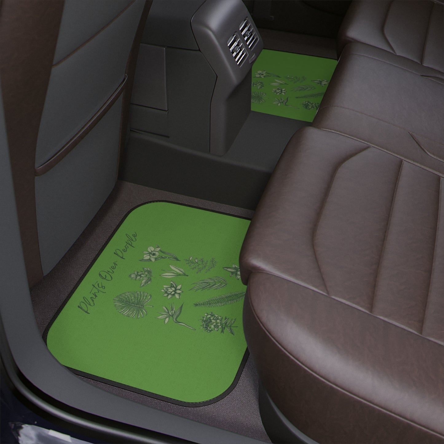 Plants Over People Car Floor Mats, 1pc