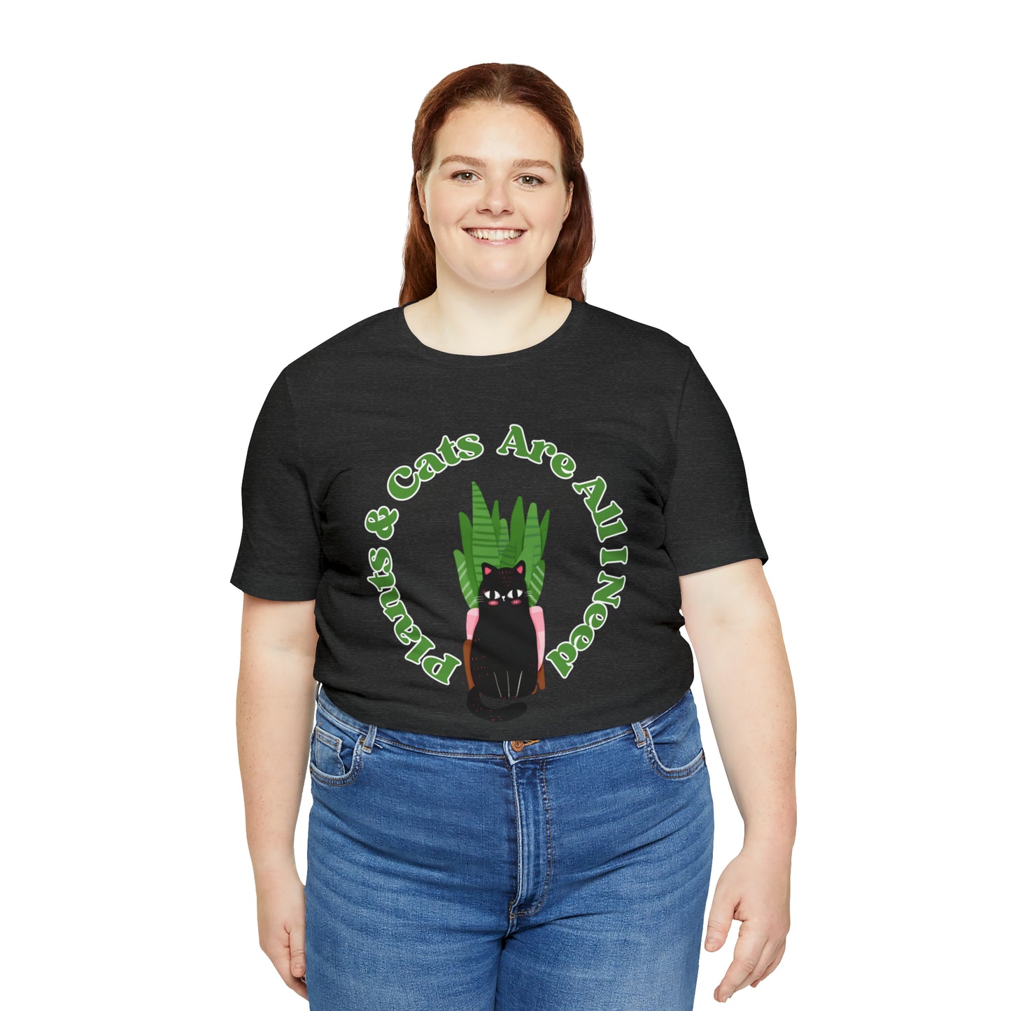 Plants & Cats Are All I Need Unisex Jersey Tee