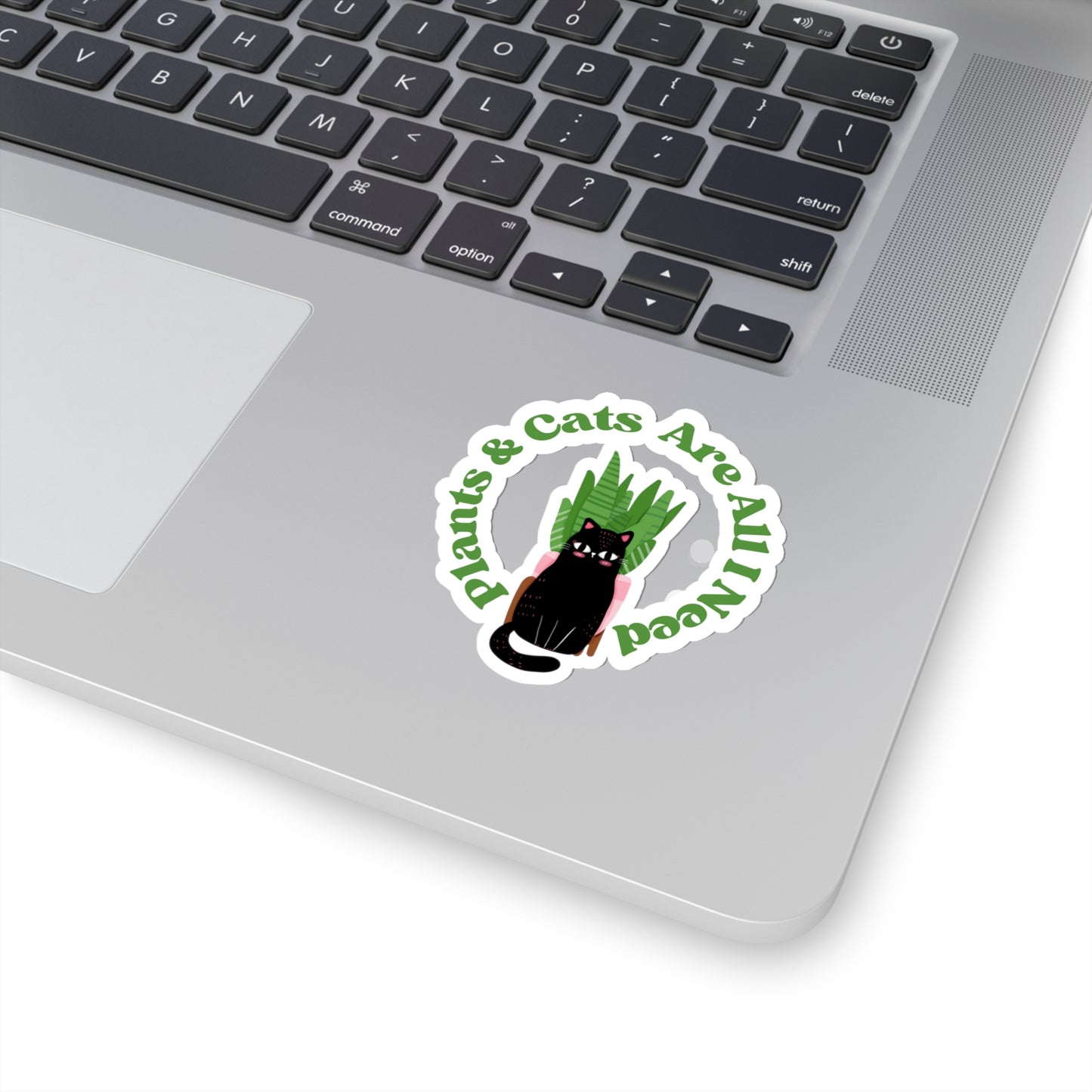Plants & Cats Are All I Need Stickers
