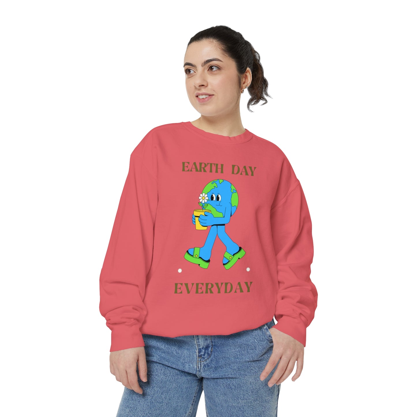 Earth Day Everyday Unisex Garment-Dyed Sweatshirt