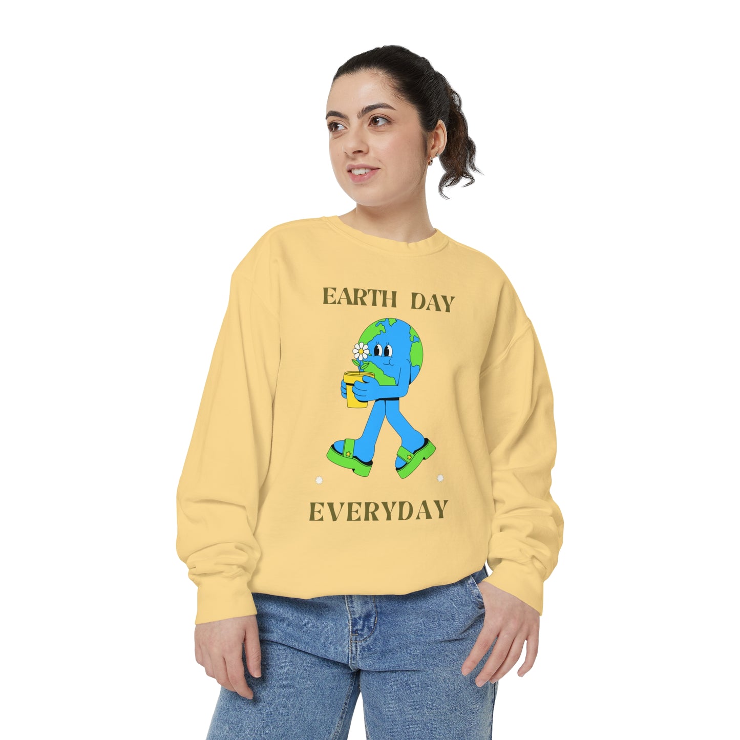 Earth Day Everyday Unisex Garment-Dyed Sweatshirt