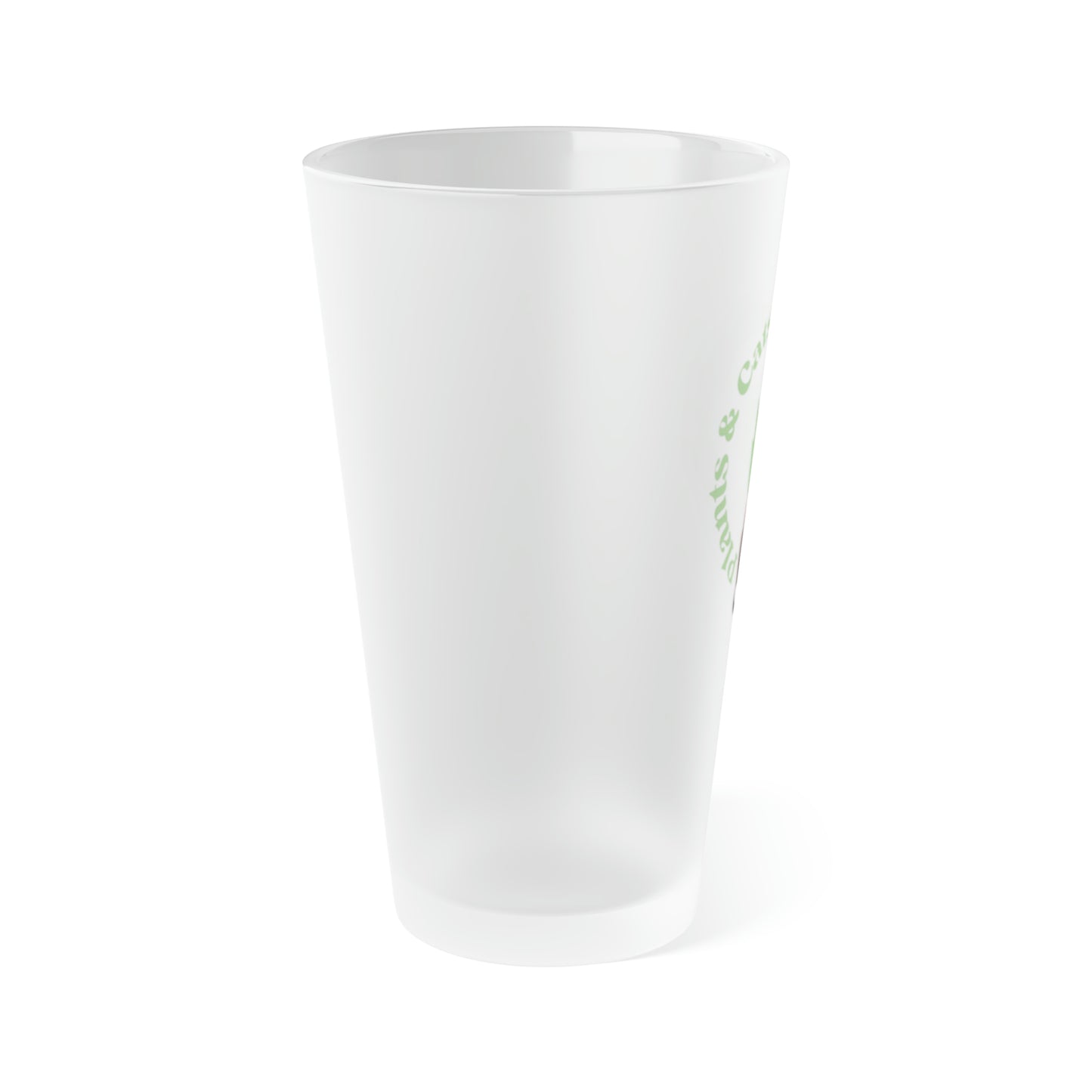 Plants & Cats Are All I Need Frosted Pint Glass, 16oz