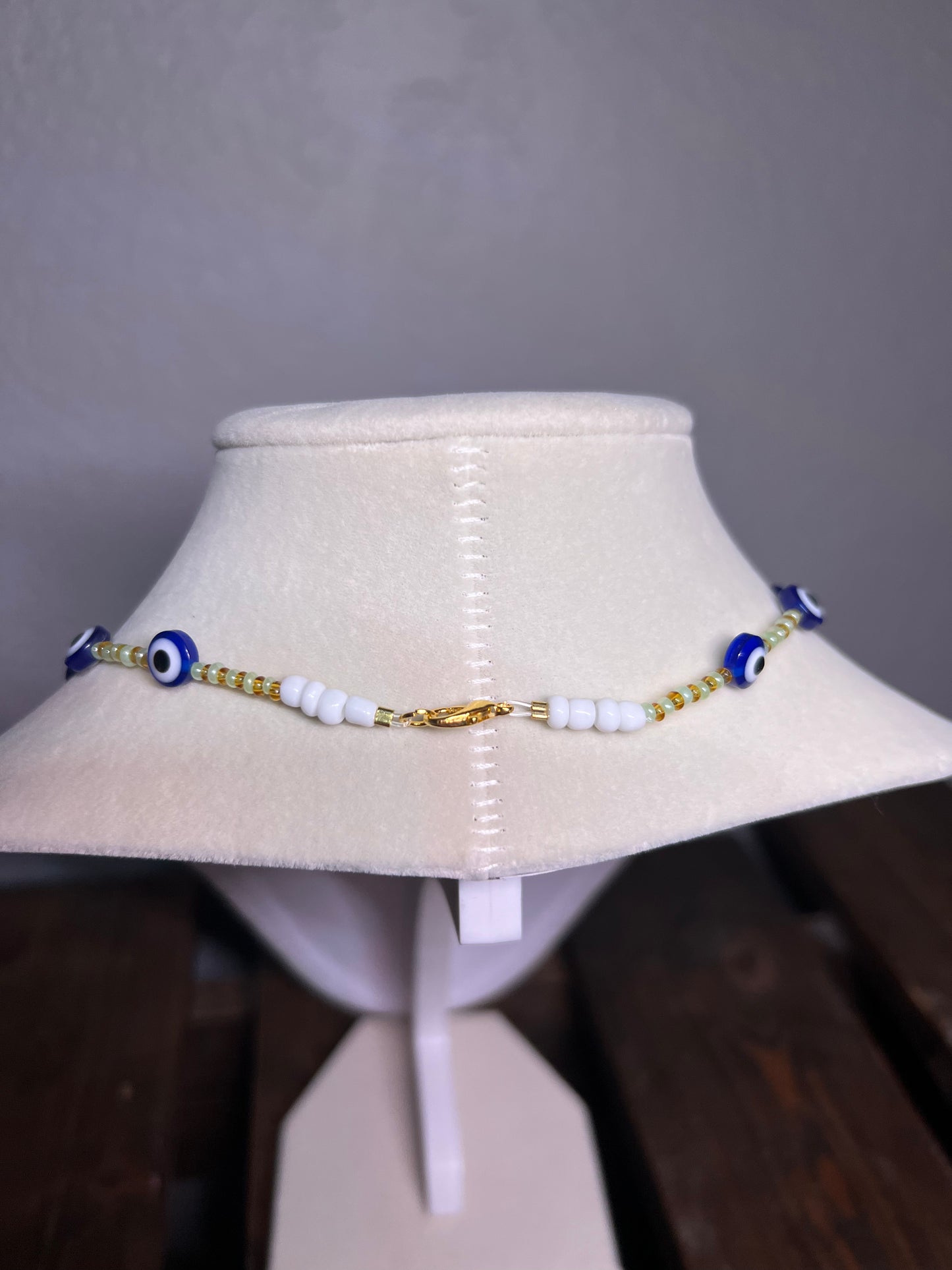 Evil eye necklace & bracelet set
