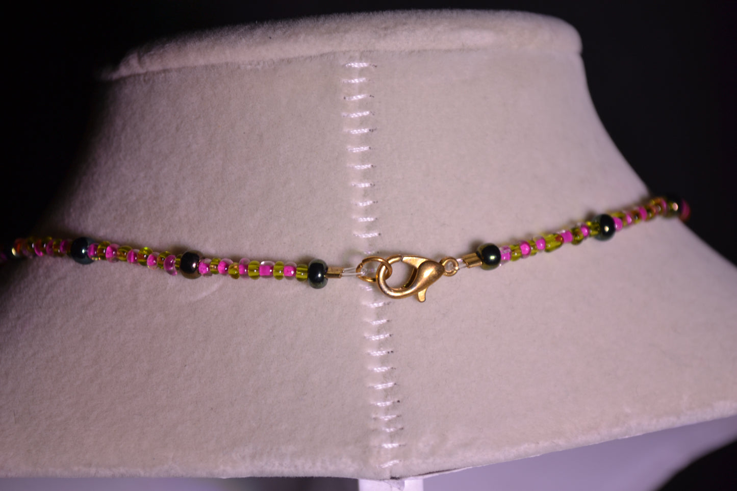 Crystal ball beaded necklace