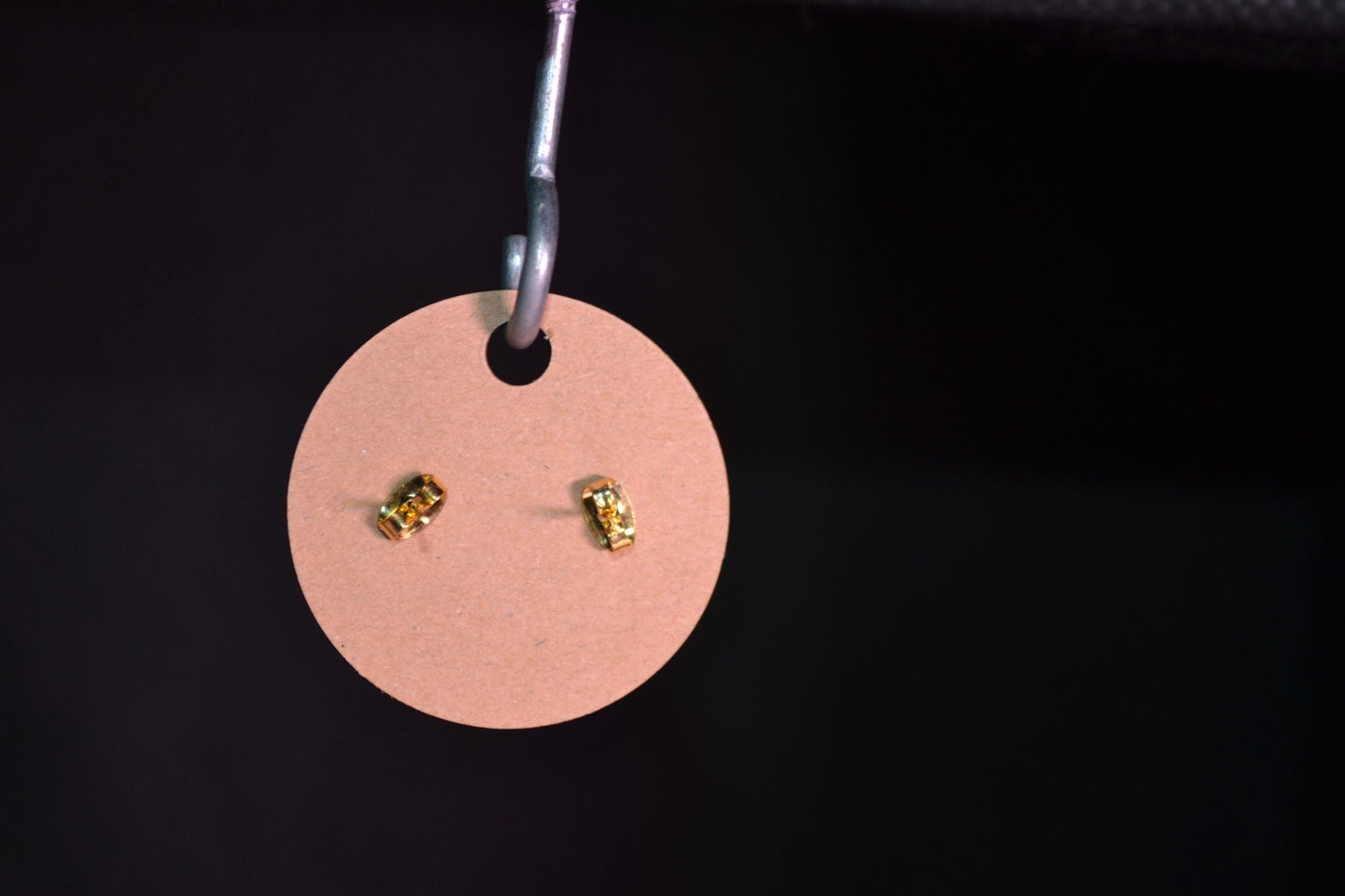 Dichrotic glass stud earrings