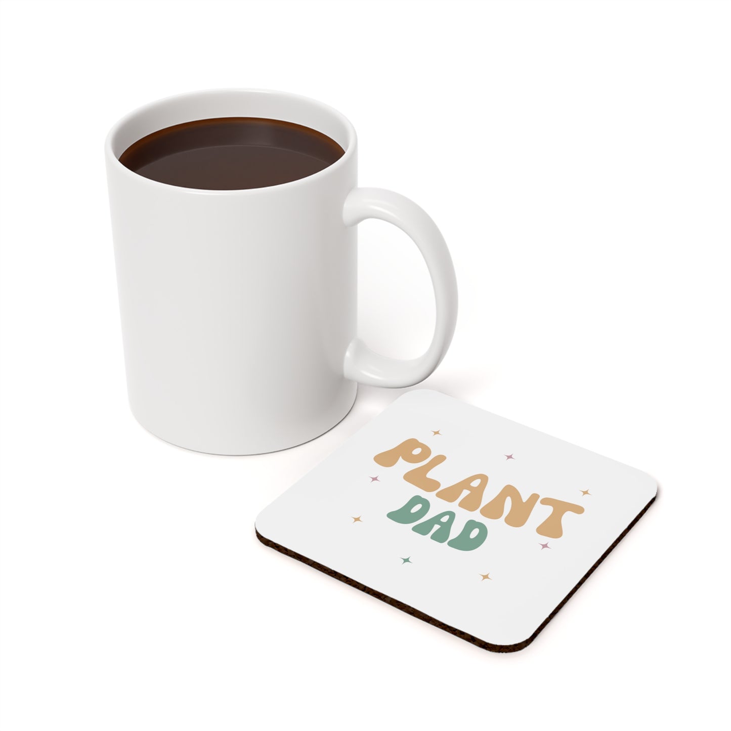 Plant Dad Cork Back Coaster