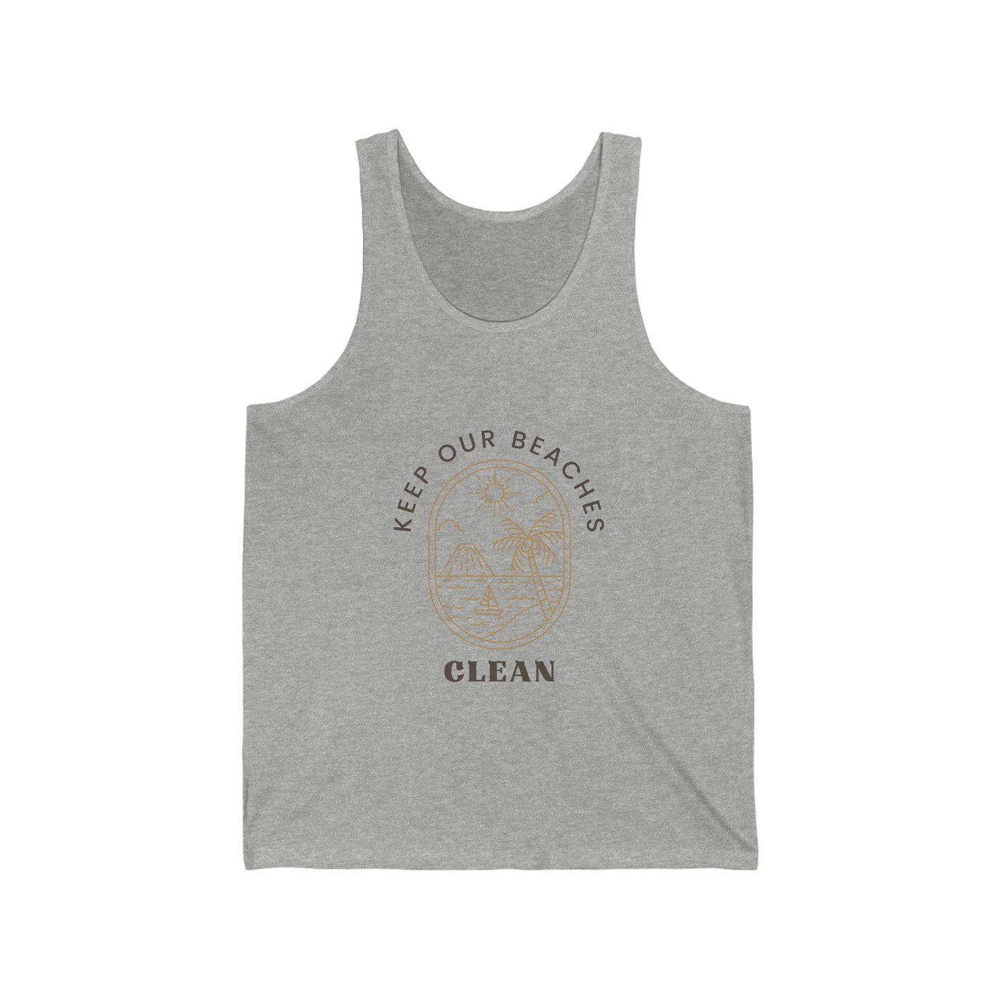 Clean Beaches Unisex Jersey Tank