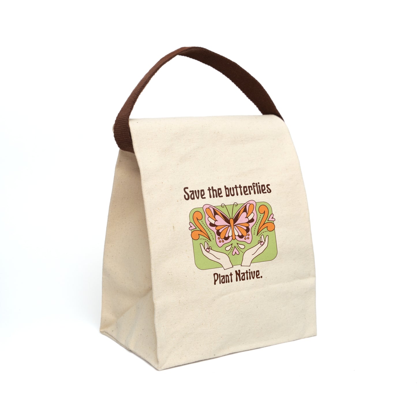 Plant Native Canvas Lunch Bag