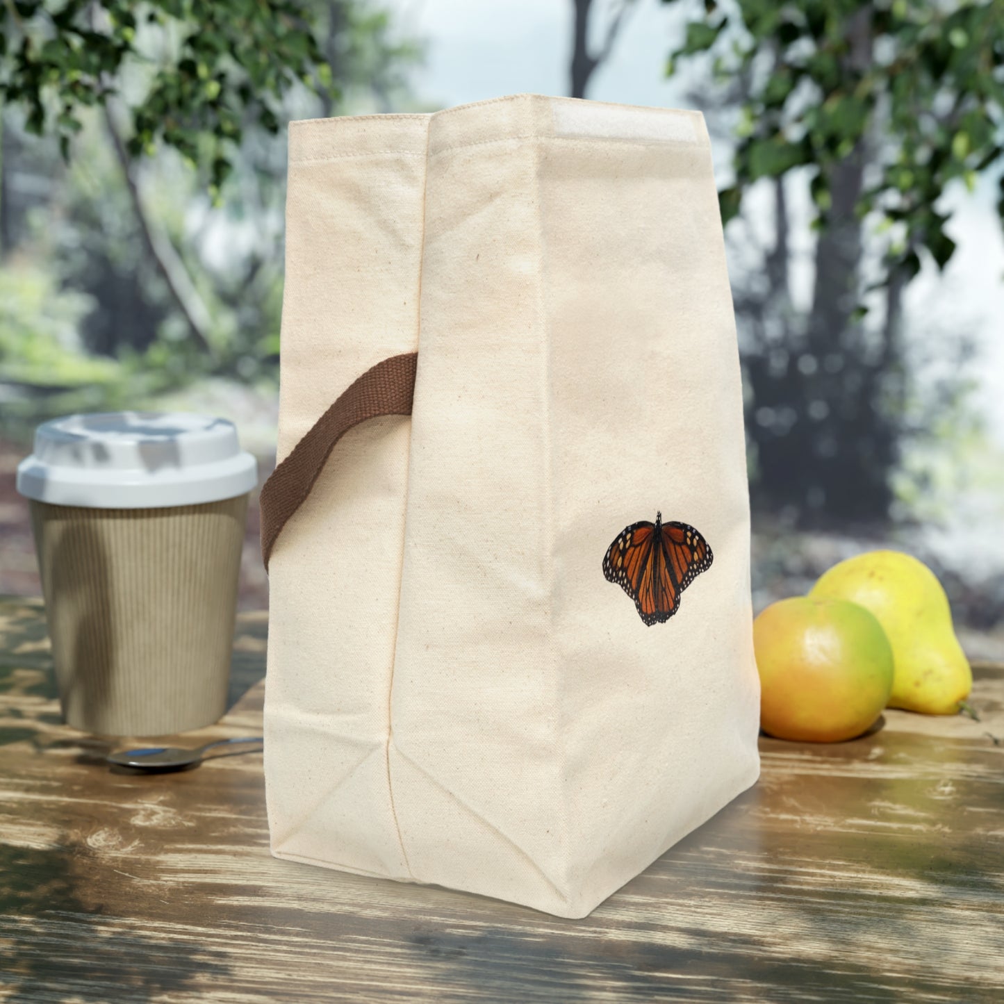 Monarch Canvas Lunch Bag