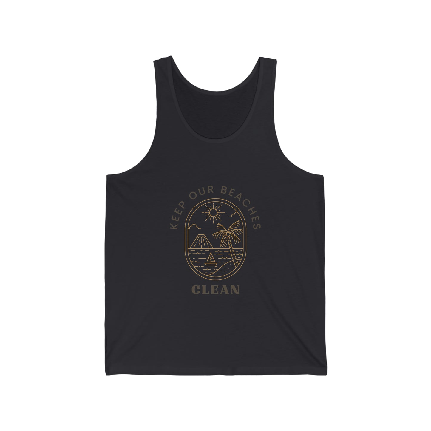 Clean Beaches Unisex Jersey Tank