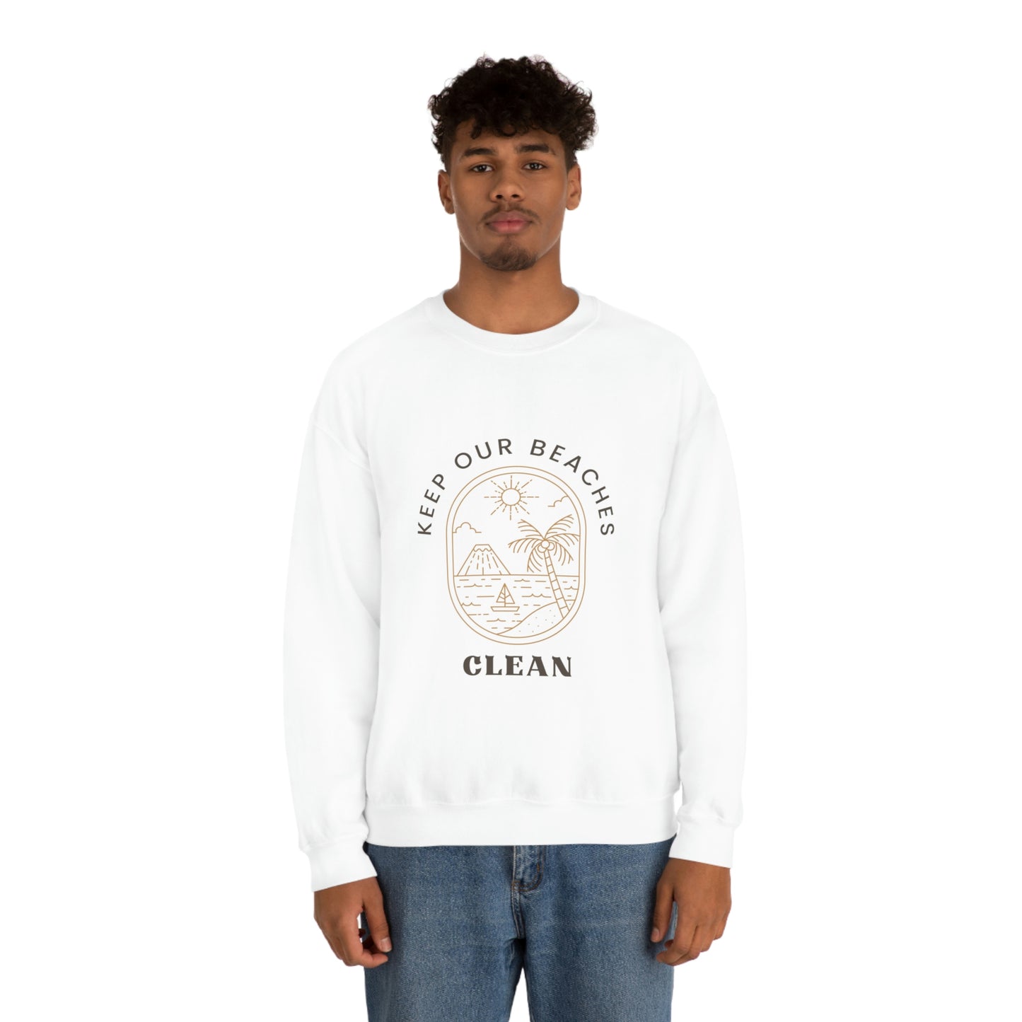 Clean Beaches Unisex Crewneck
