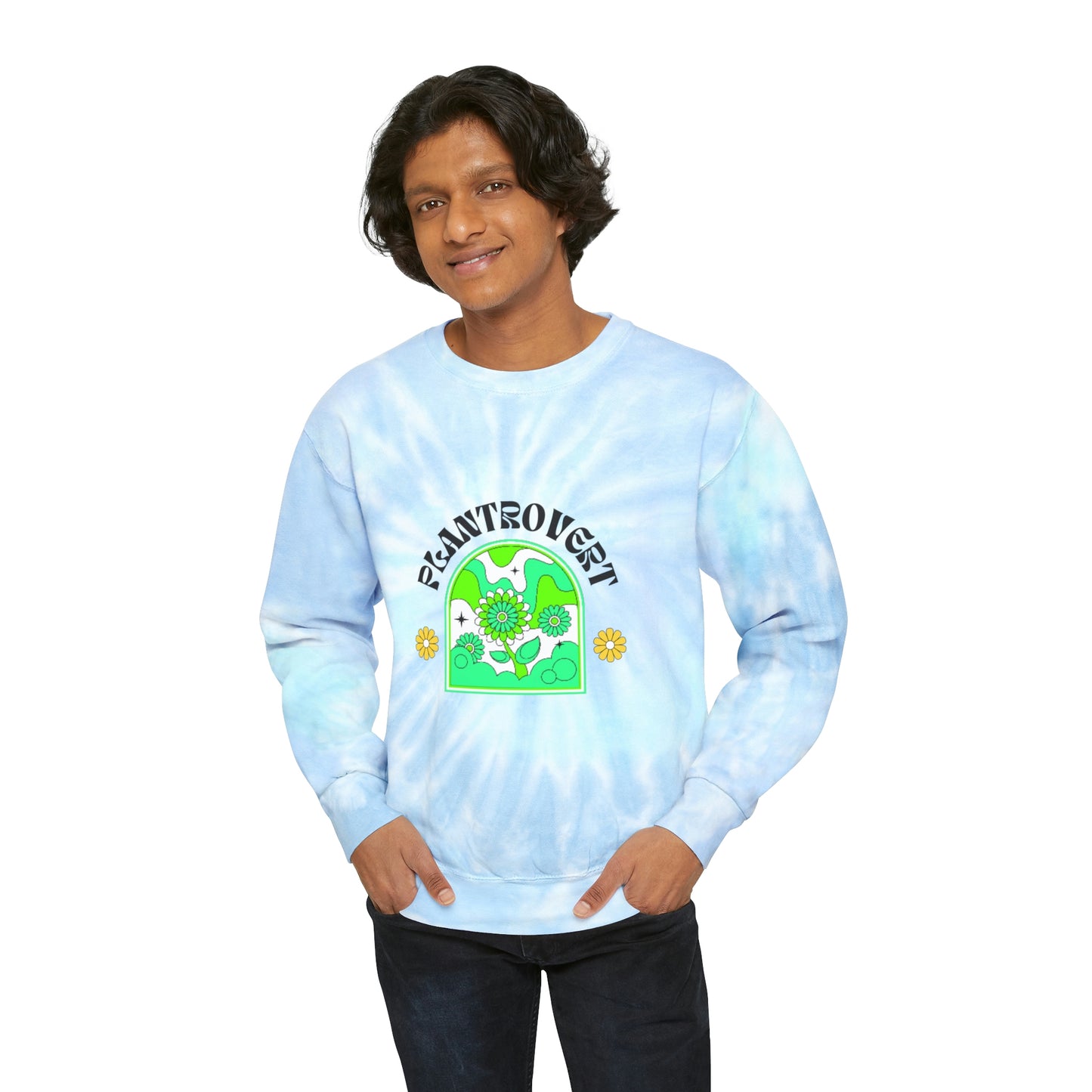 Plantrovert Unisex Tie-Dye Crewneck