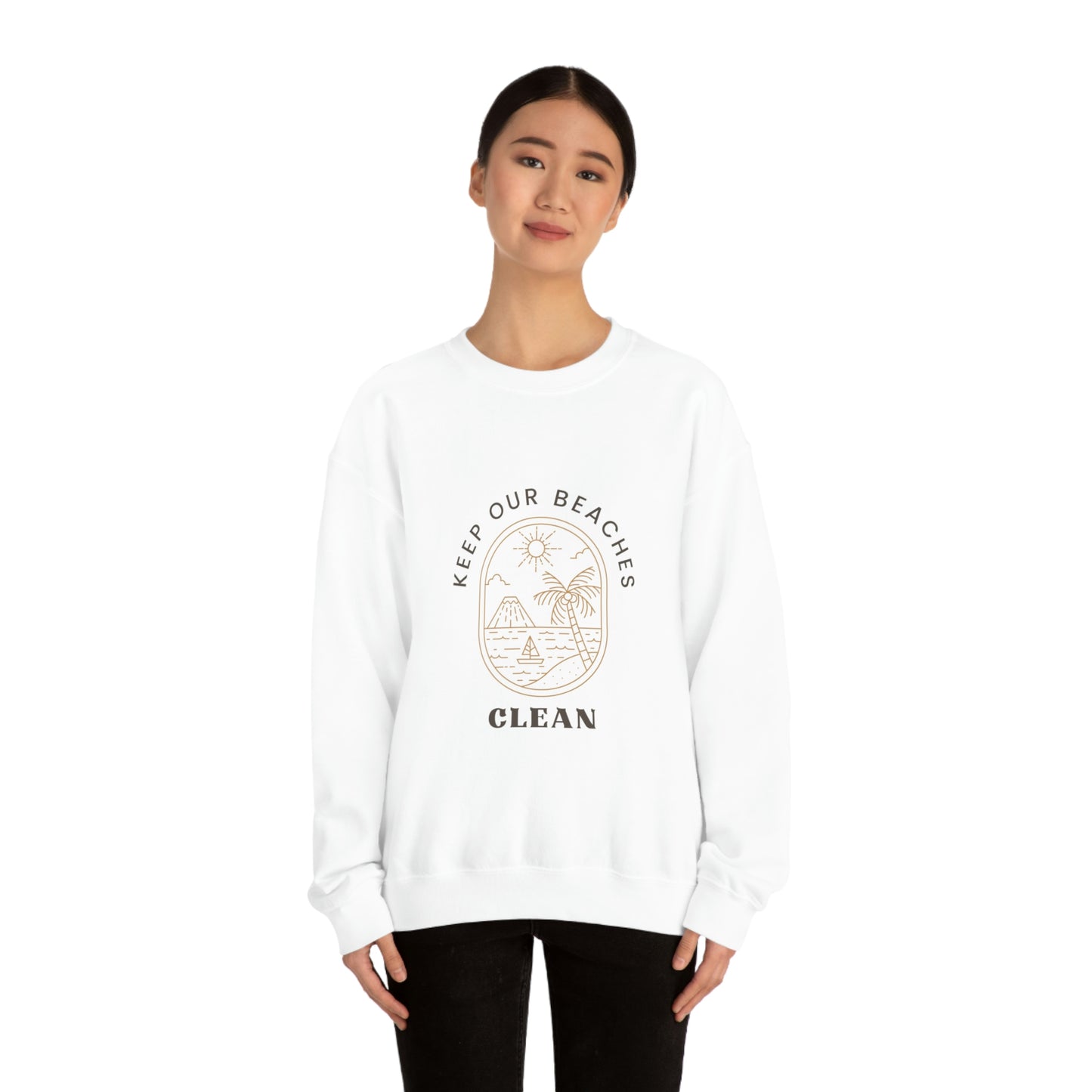 Clean Beaches Unisex Crewneck
