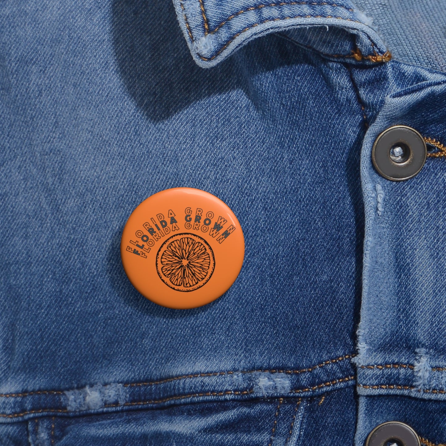 Florida Grown Pin Buttons