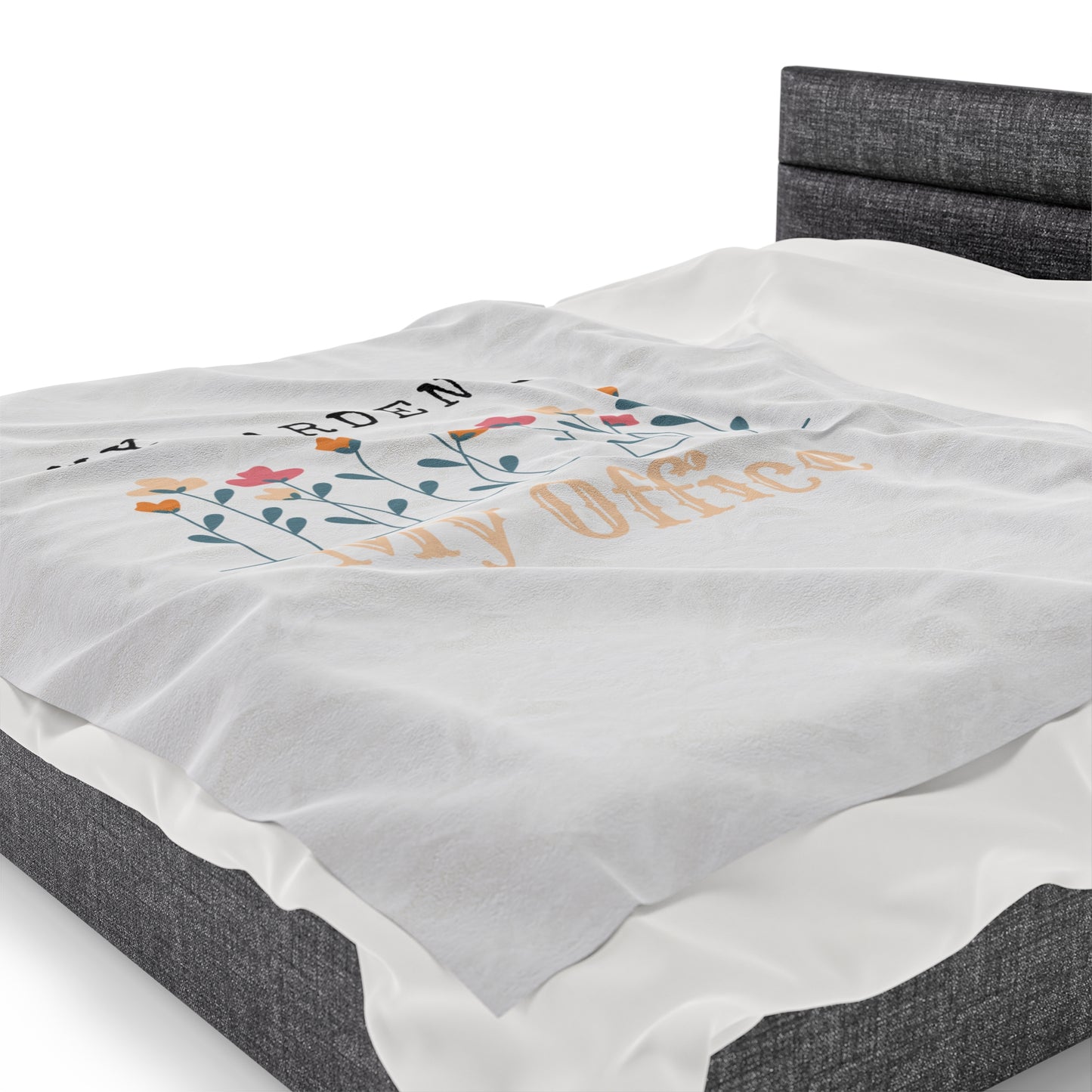 My Office Velveteen Plush Blanket