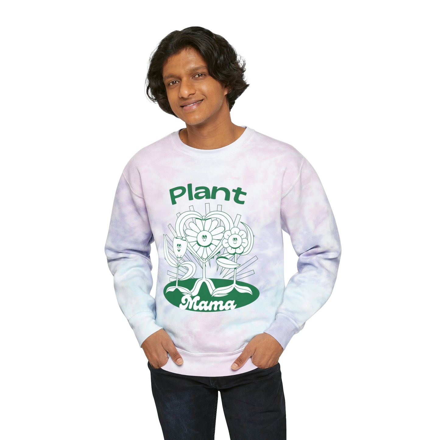 Plant Mama Unisex Tie-Dye Crewneck