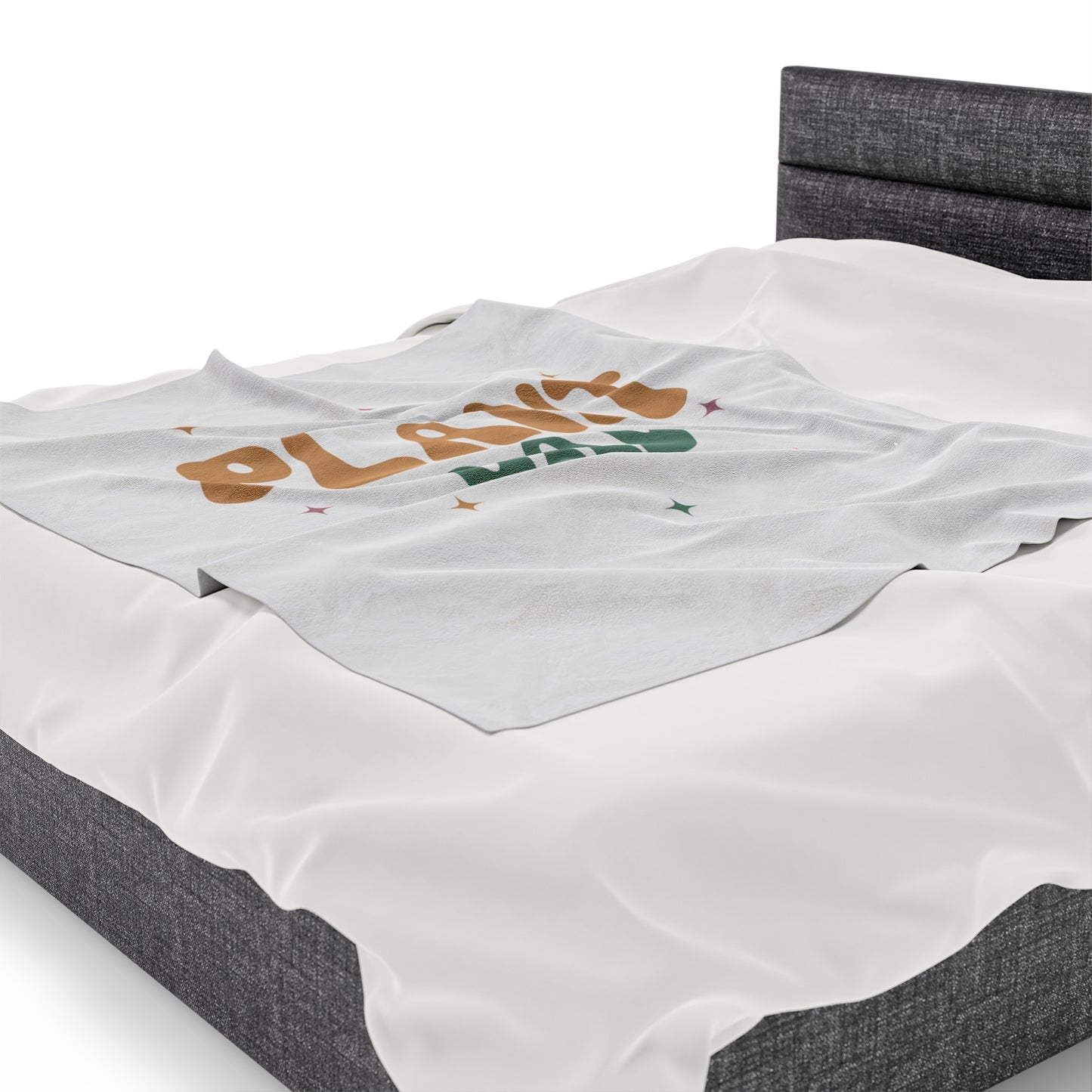 Plant Dad Velveteen Plush Blanket