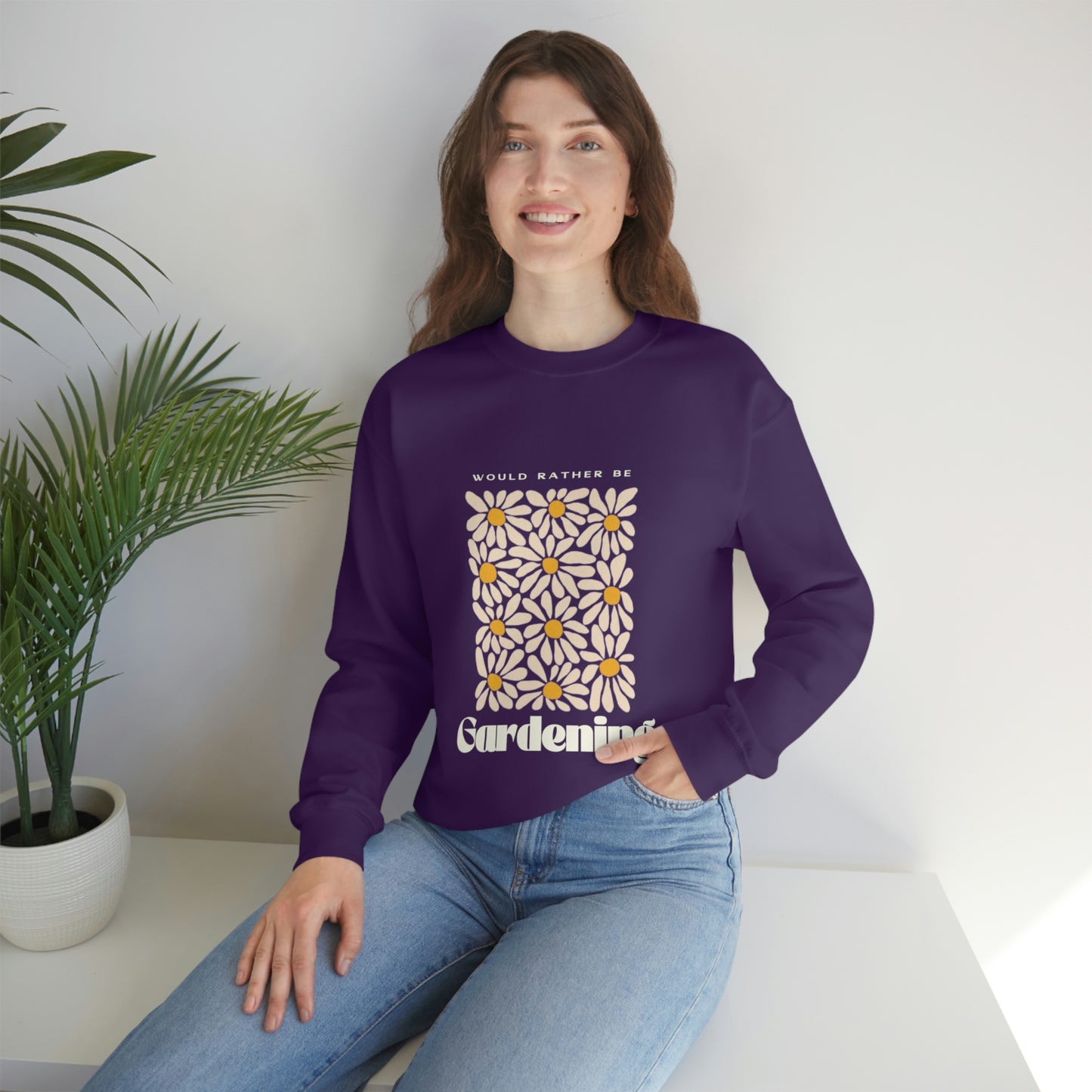 Would Rather Be Gardening Unisex Crewneck