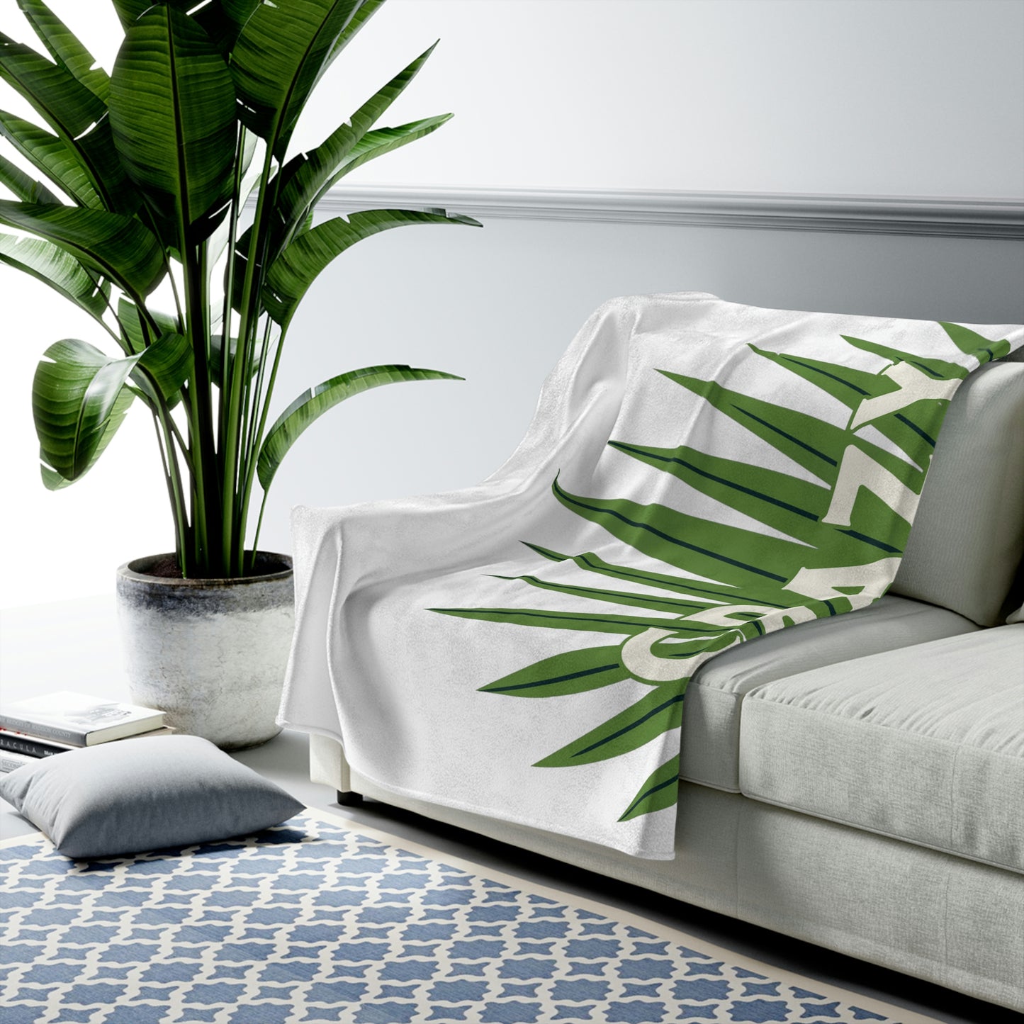 Crazy Plant Lady Velveteen Plush Blanket