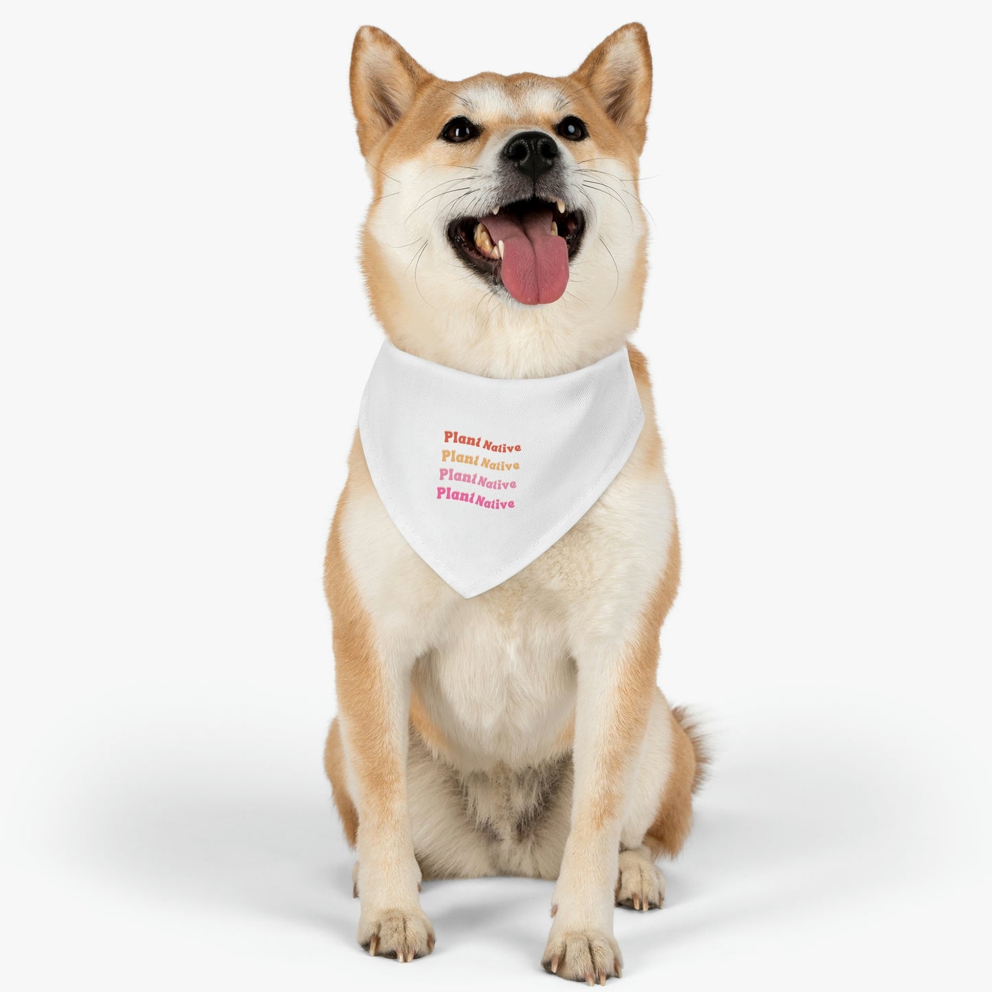 Plant Native Pet Bandana Collar