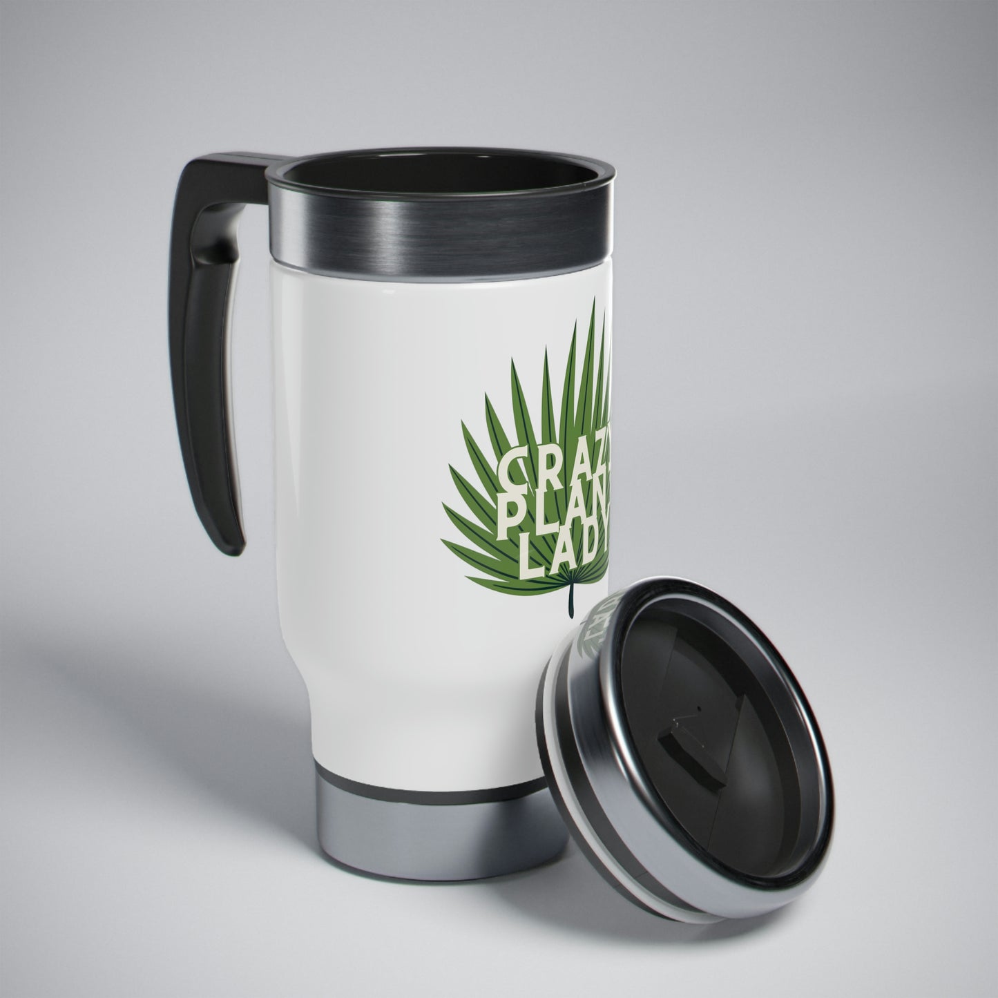Crazy Plant Lady Stainless Steel Travel Mug