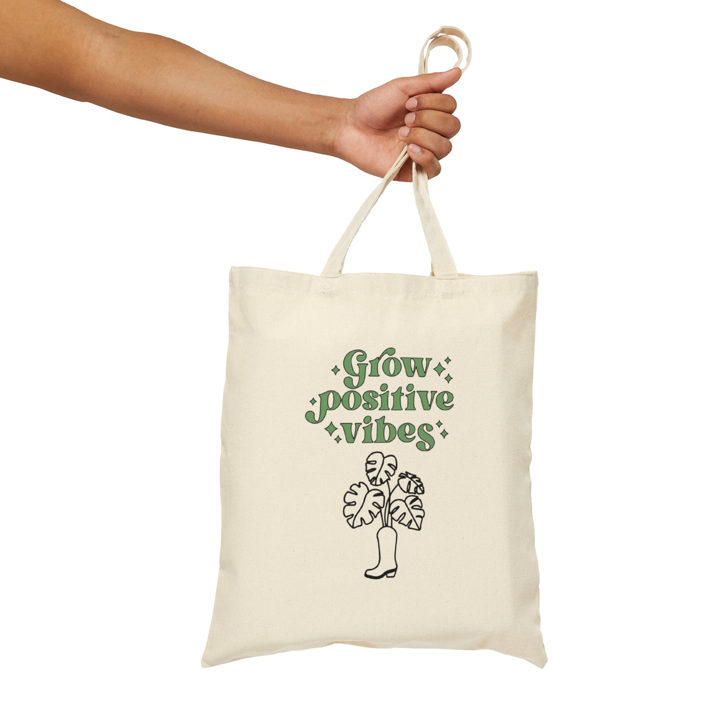 Grow Positive Canvas Tote Bag