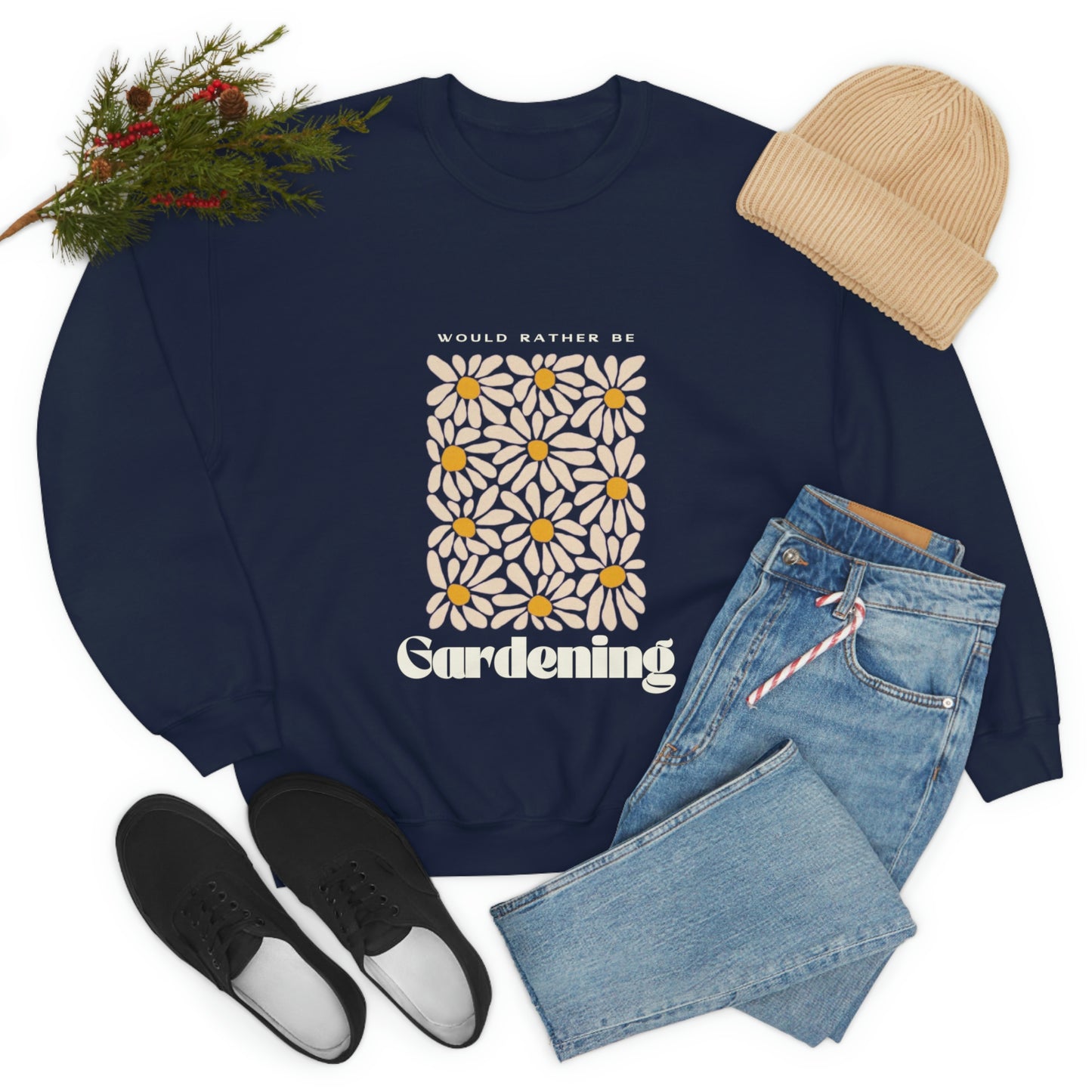 Would Rather Be Gardening Unisex Crewneck