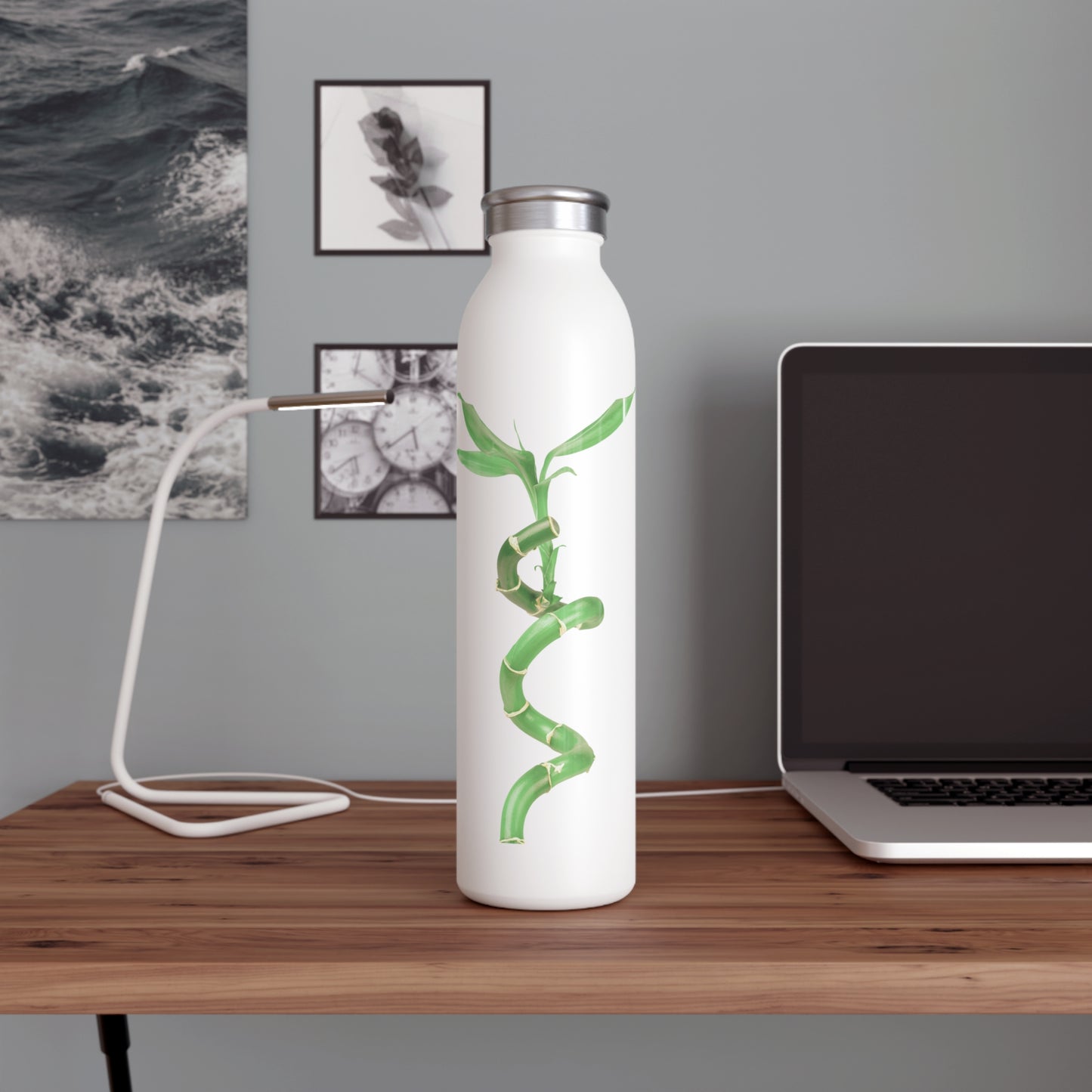 Bamboo Slim Water Bottle