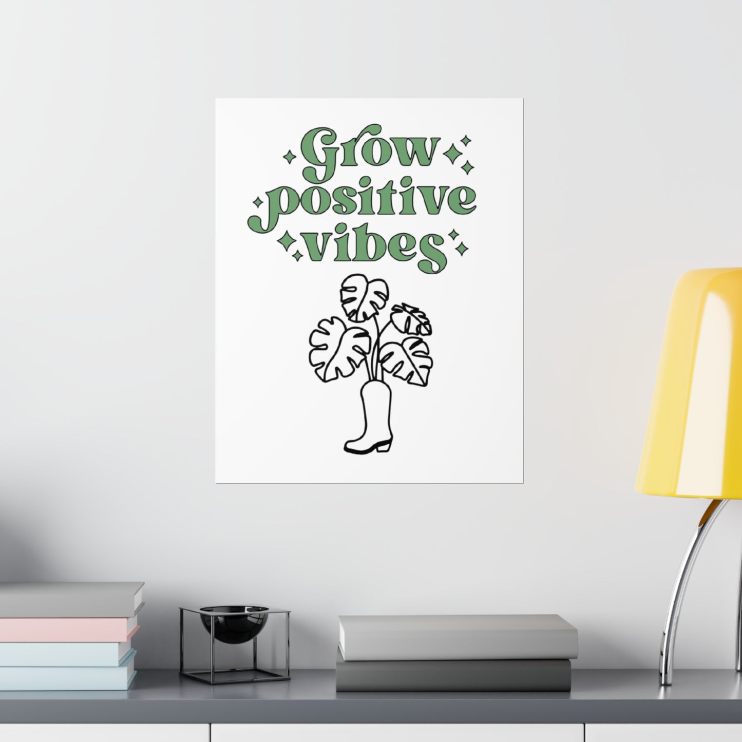 Grow Positive Matte Vertical Posters