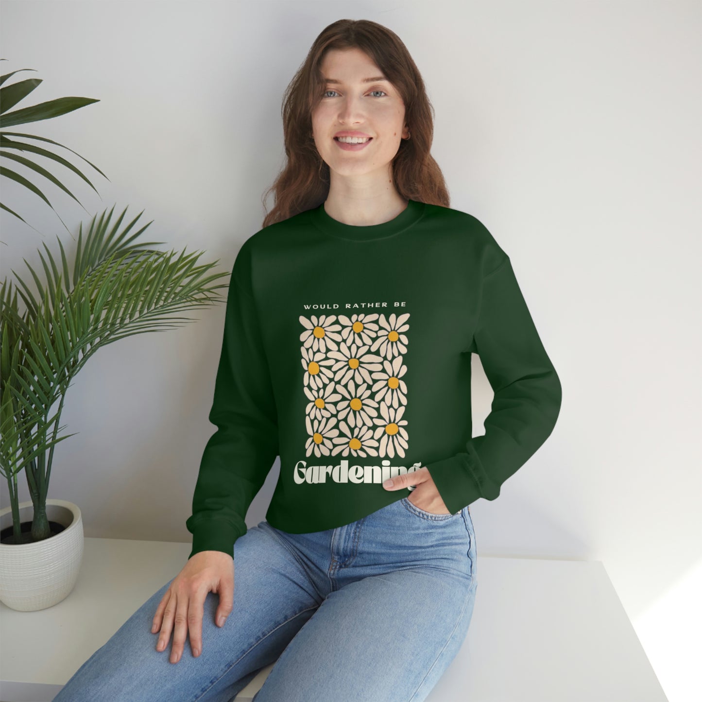 Would Rather Be Gardening Unisex Crewneck