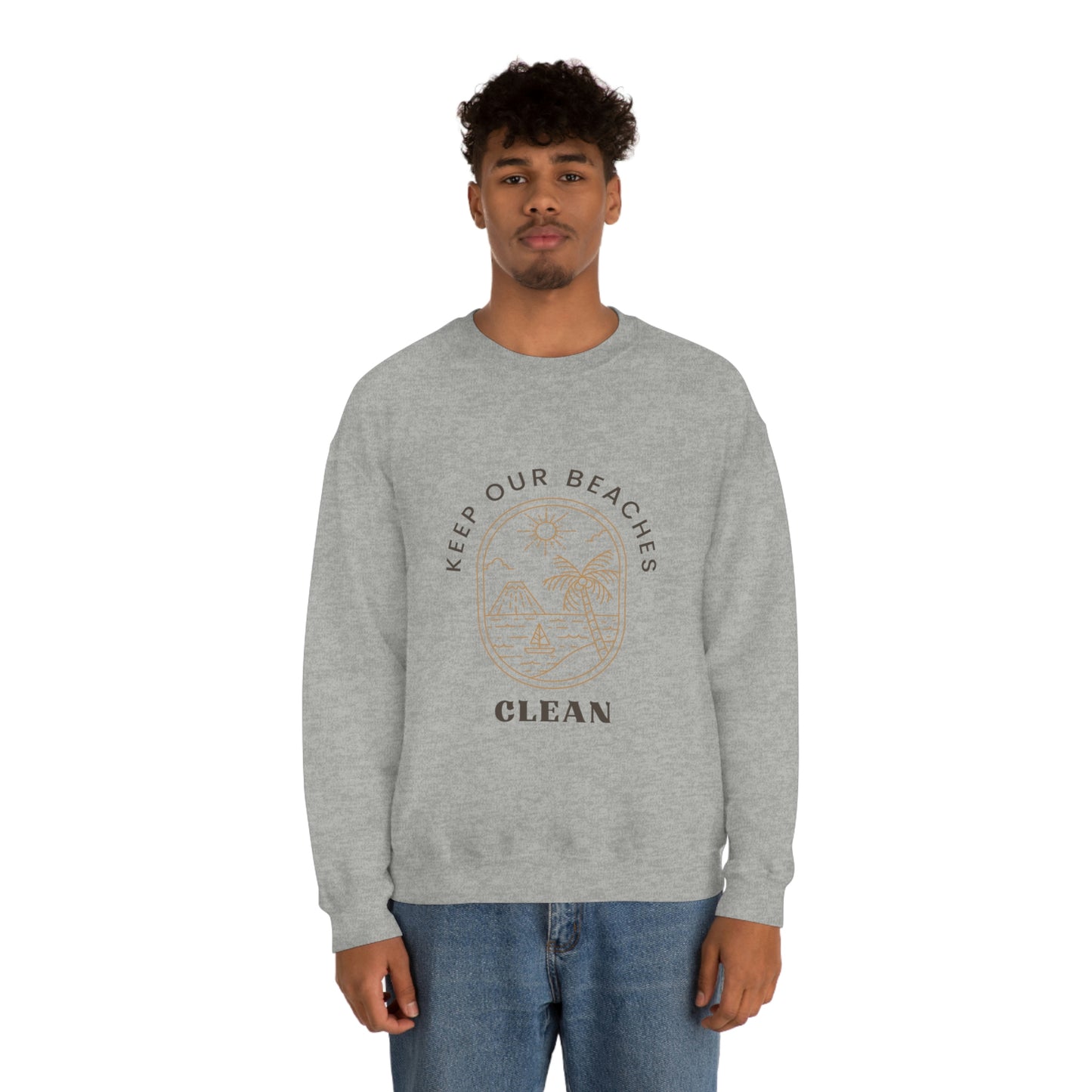 Clean Beaches Unisex Crewneck
