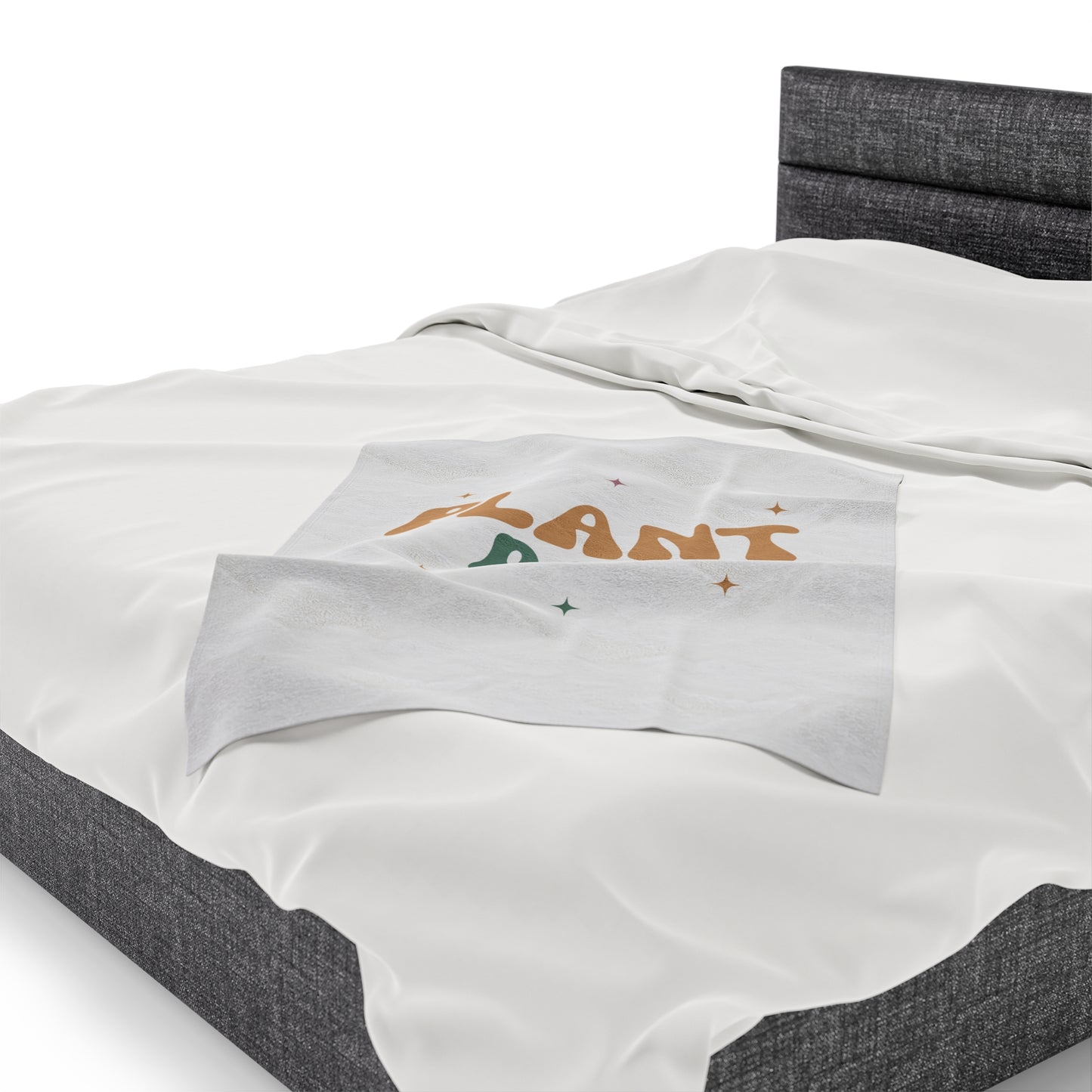 Plant Dad Velveteen Plush Blanket