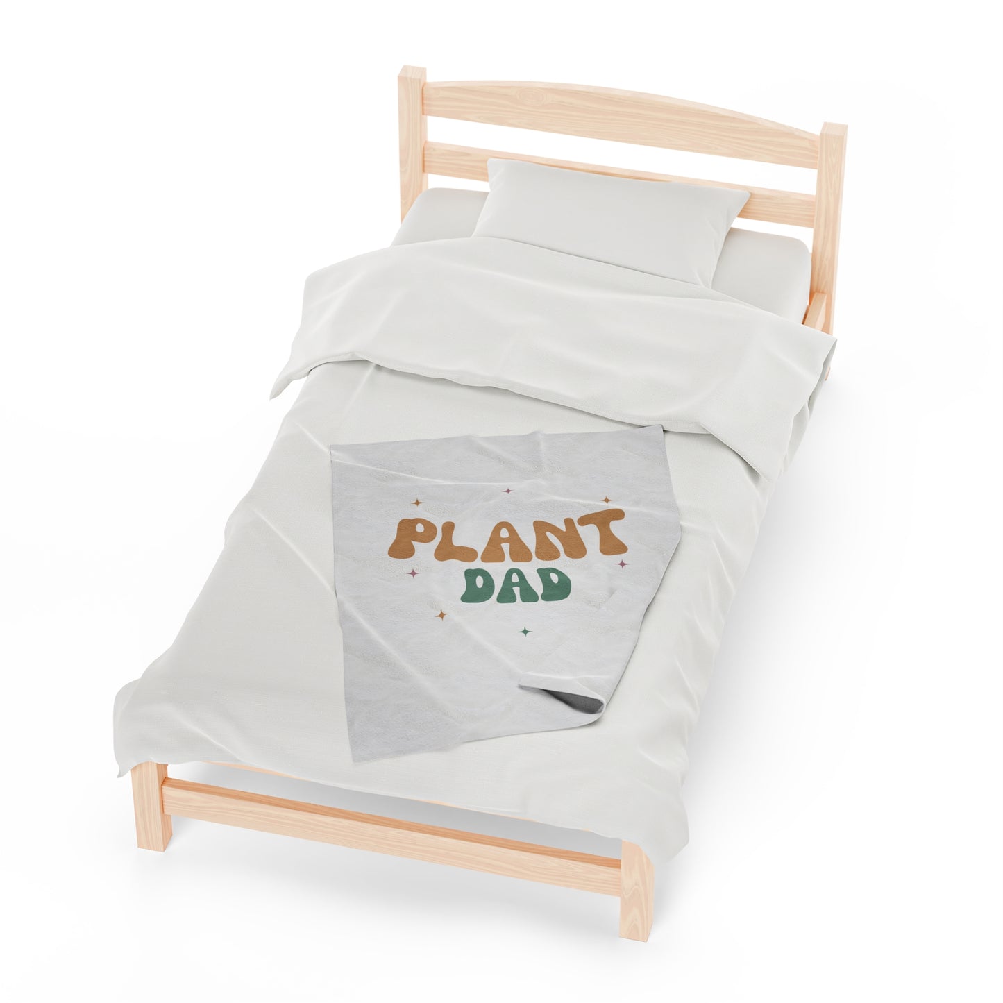 Plant Dad Velveteen Plush Blanket