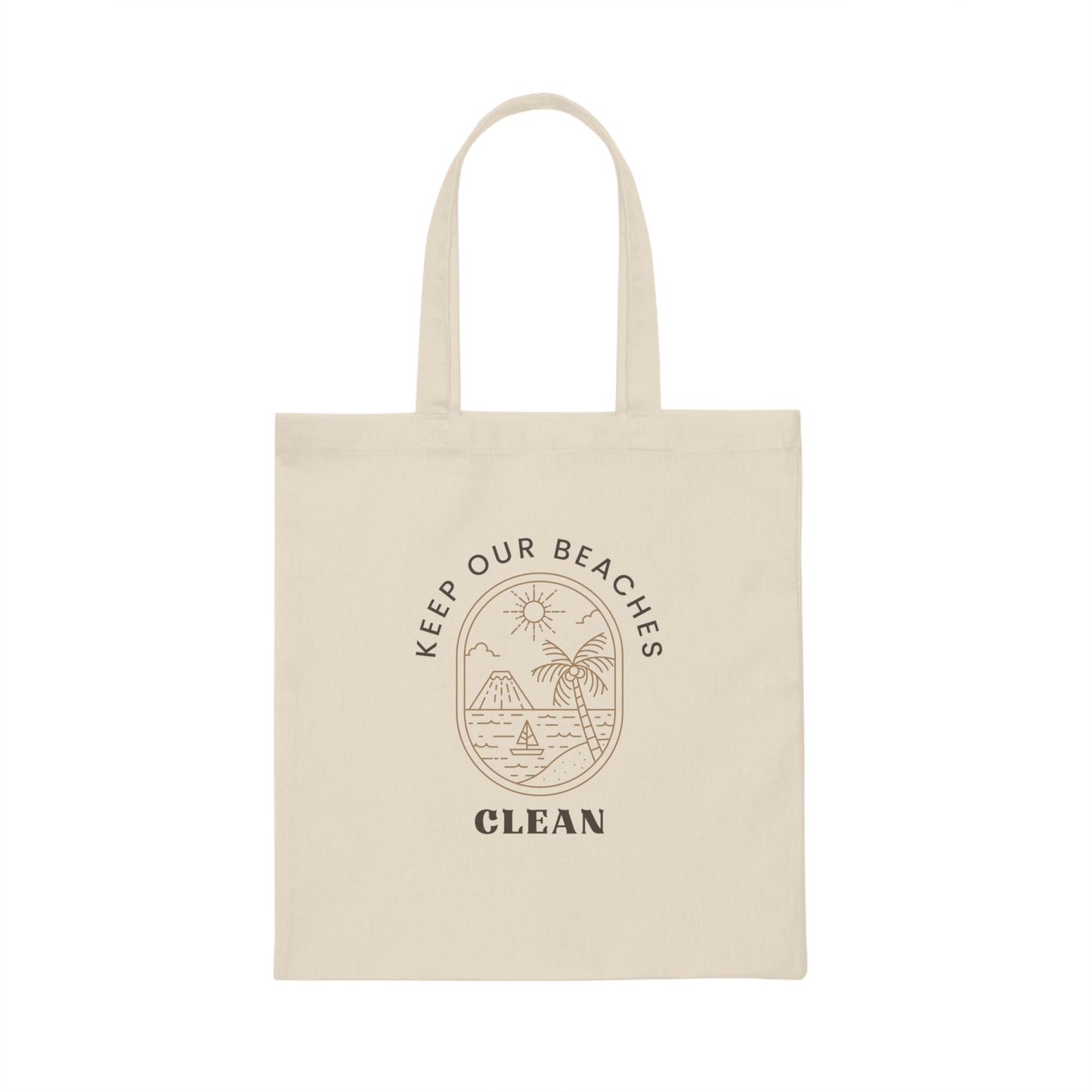 Clean Beaches Canvas Tote Bag
