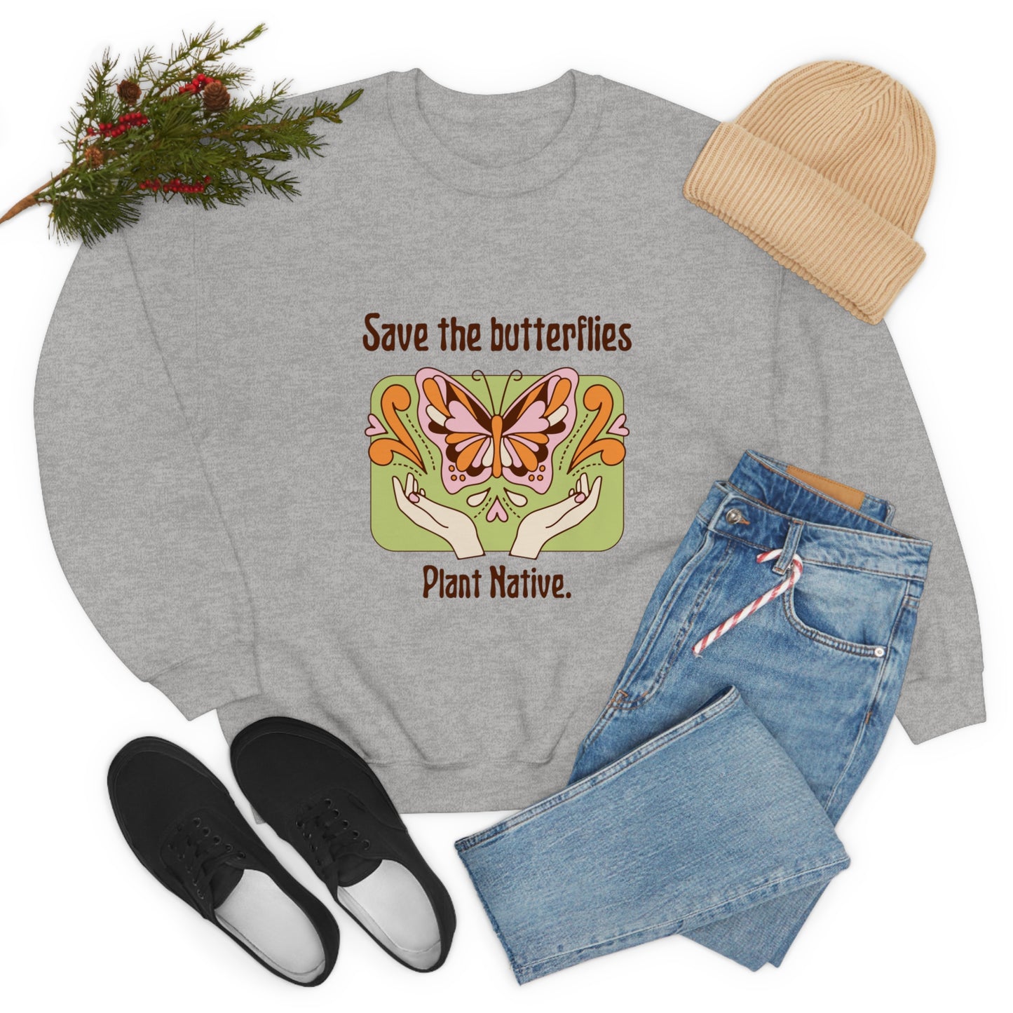 Plant Native Unisex Crewneck
