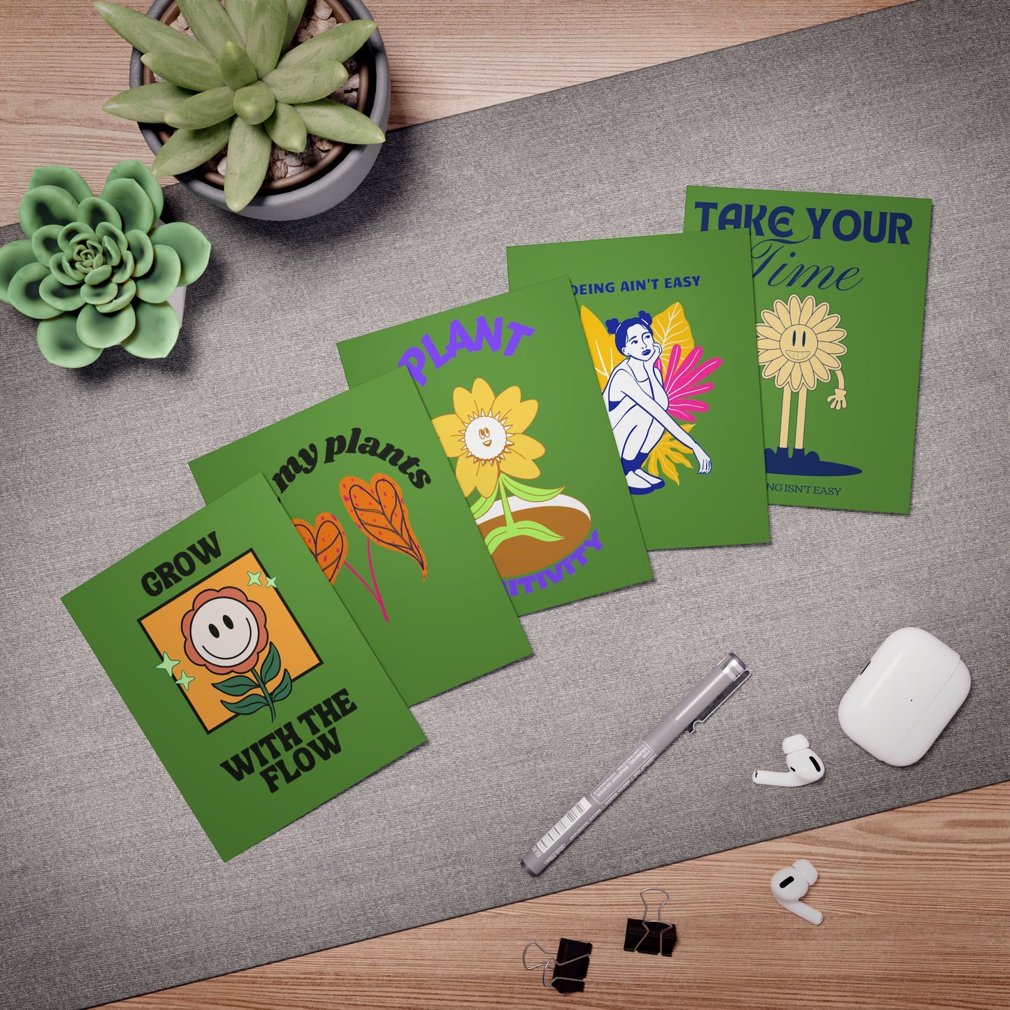 Plant Lover Greeting Cards (5-Pack)