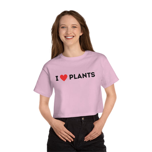 Love Plants Champion Cropped T-Shirt