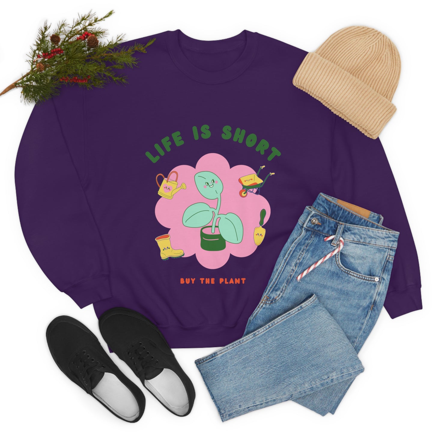 Life Is Short Unisex Crewneck
