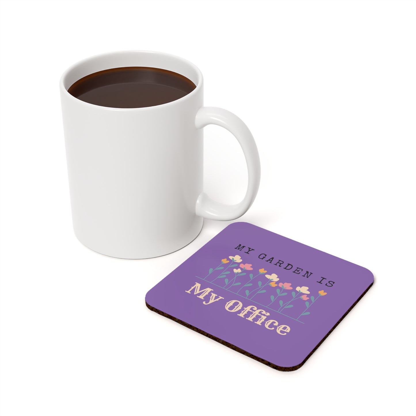 My Office Cork Back Coaster