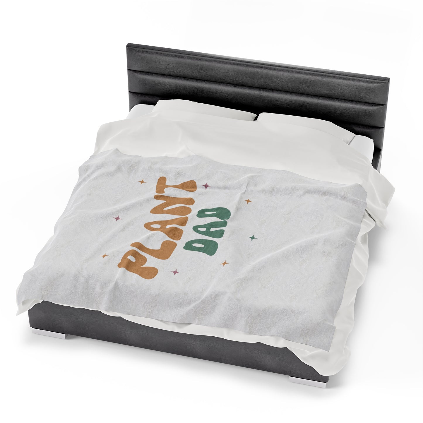 Plant Dad Velveteen Plush Blanket