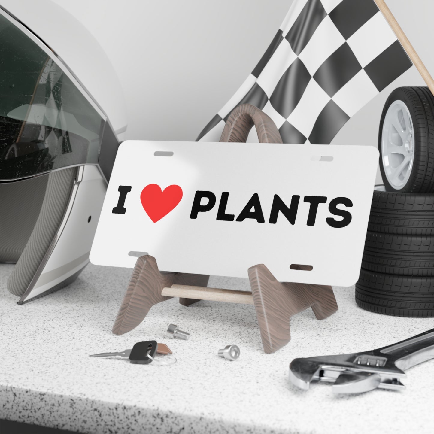 Love Plants Vanity Plate