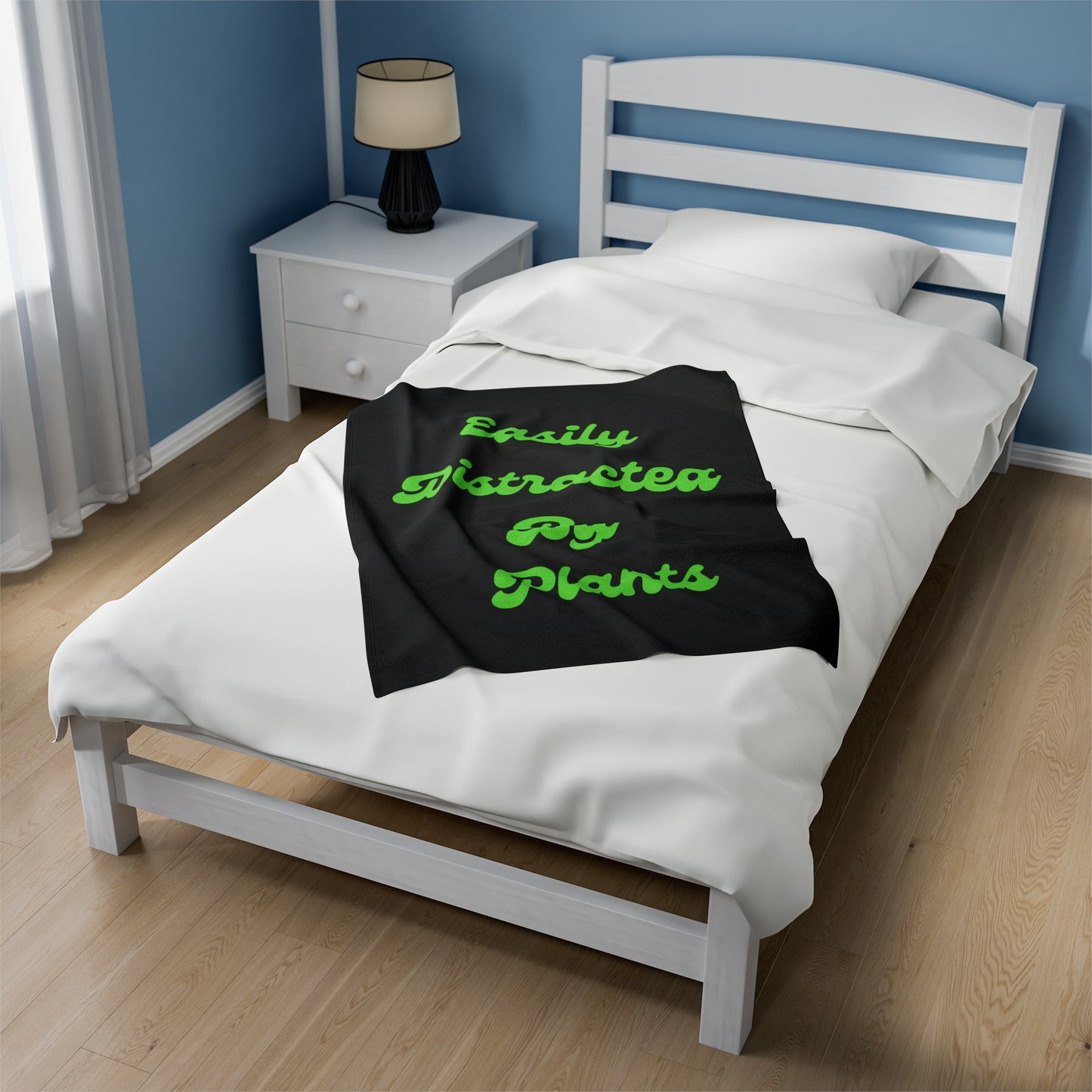 Distracted Velveteen Plush Blanket